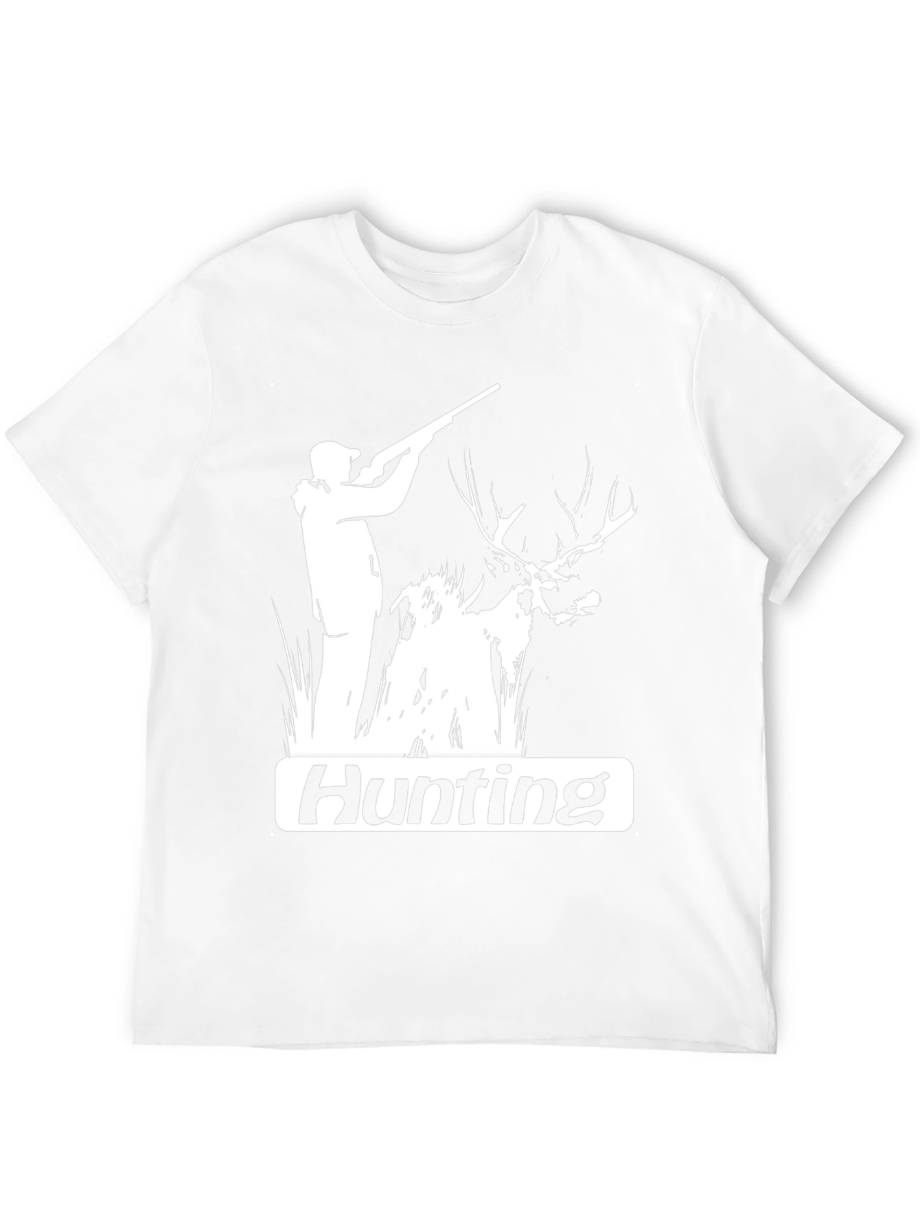 Black Hunting Graphic Tee - Black Cotton Blend view 12