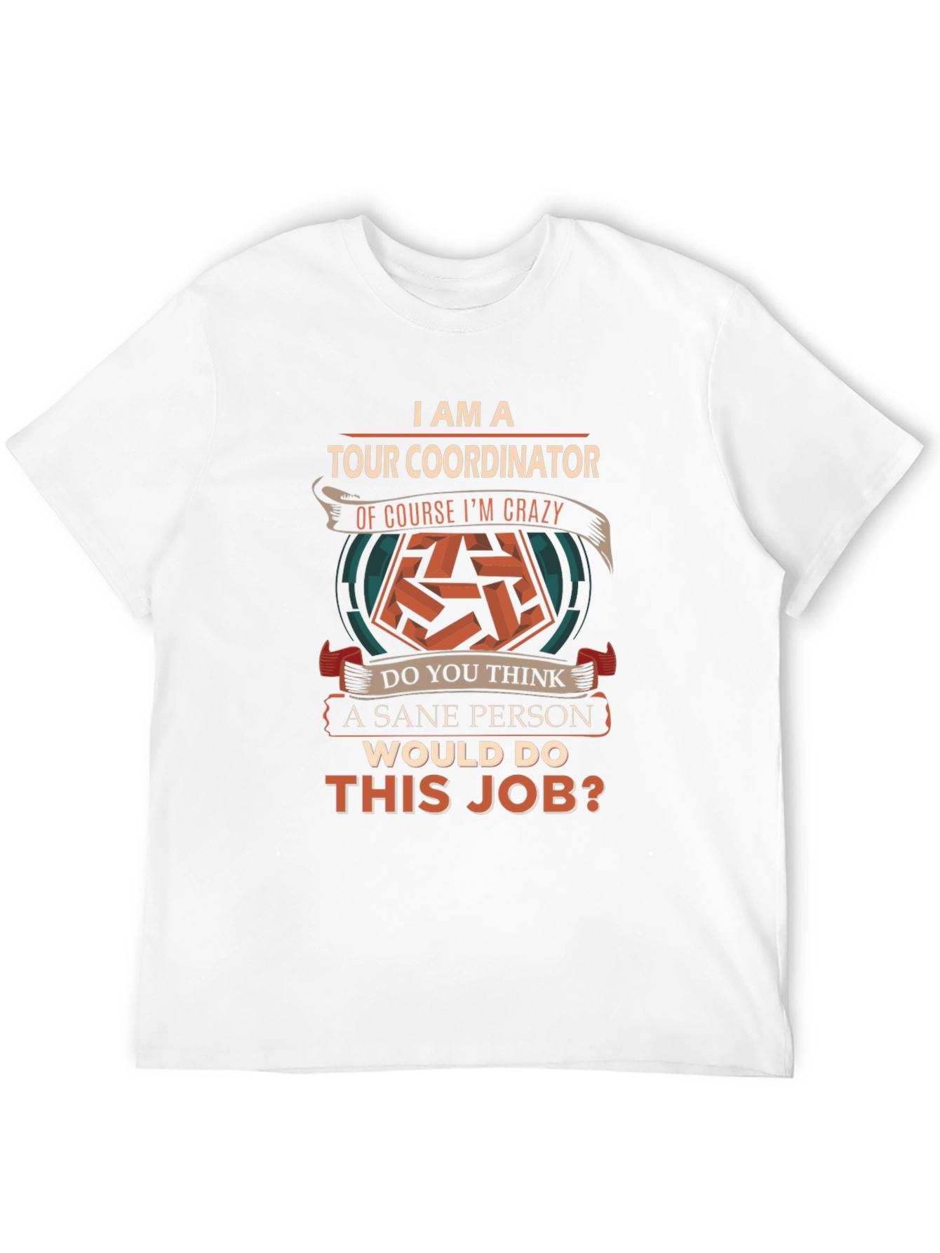 Black I AM A Tour Coordinator T-Shirt Crazy Sane Person Job view 12