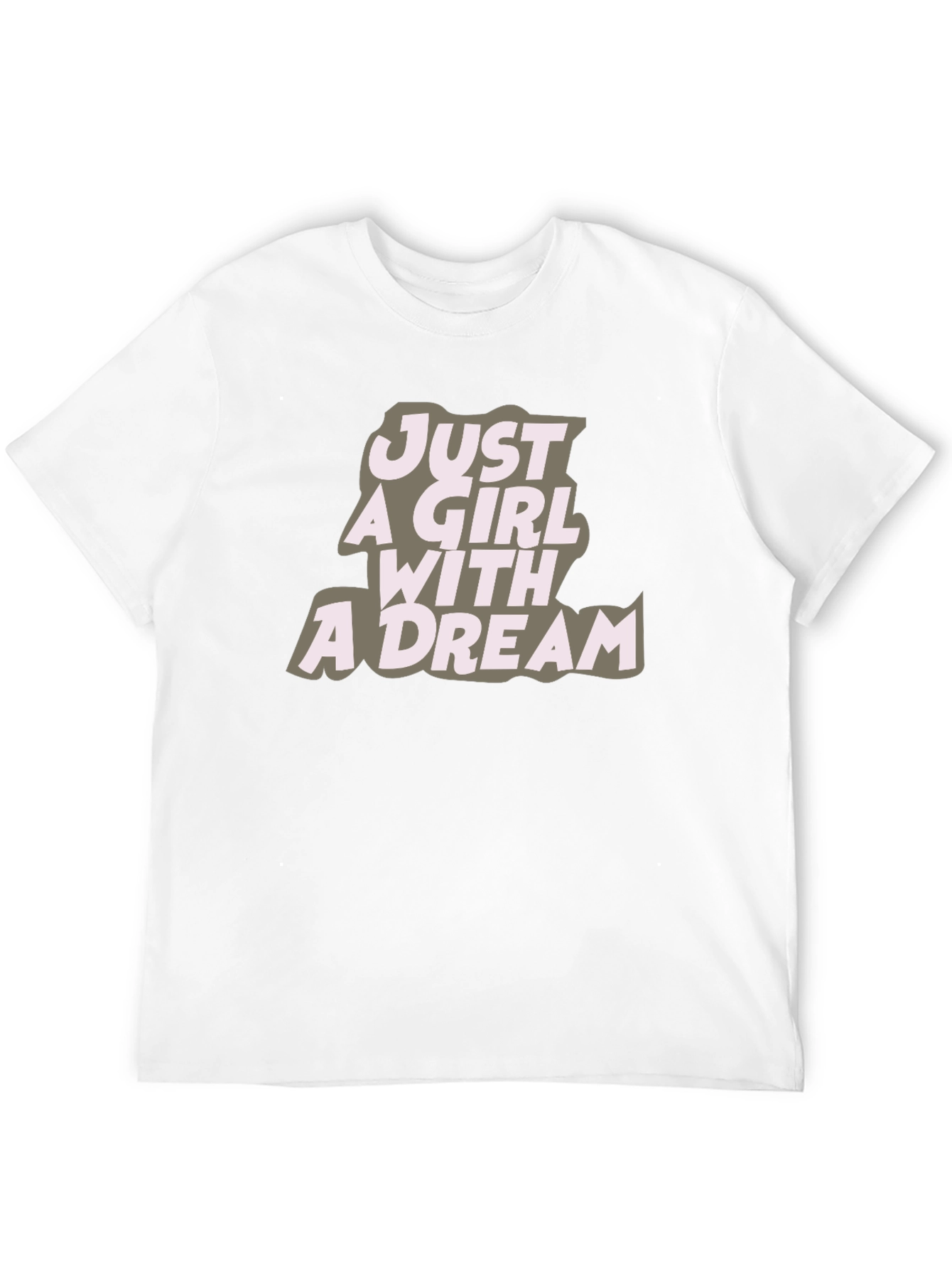 Black Just A Girl With A Dream Black Graphic Tee view 12