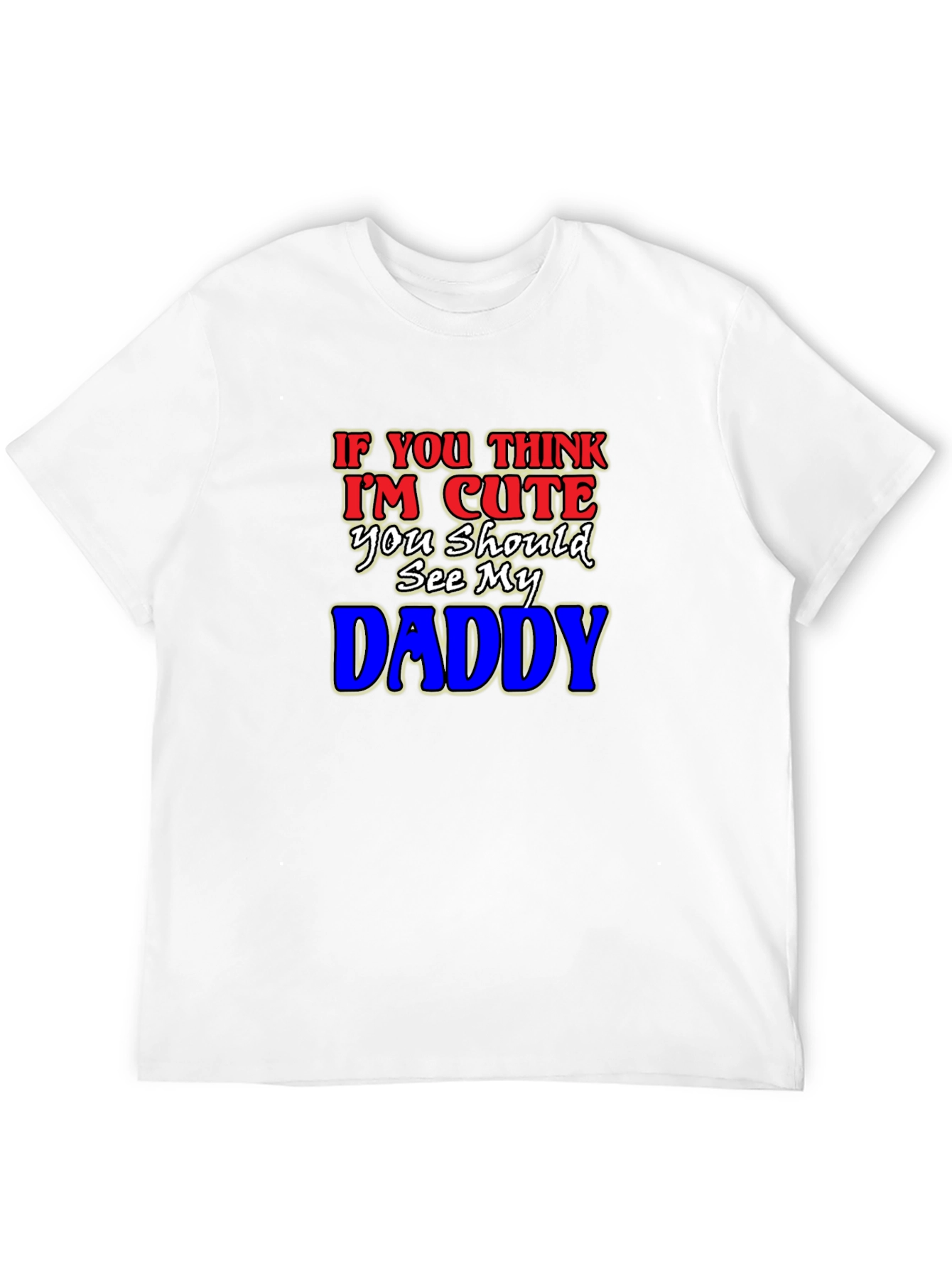 Black Cute Daddy T-Shirt - Humorous Graphic Tee view 12