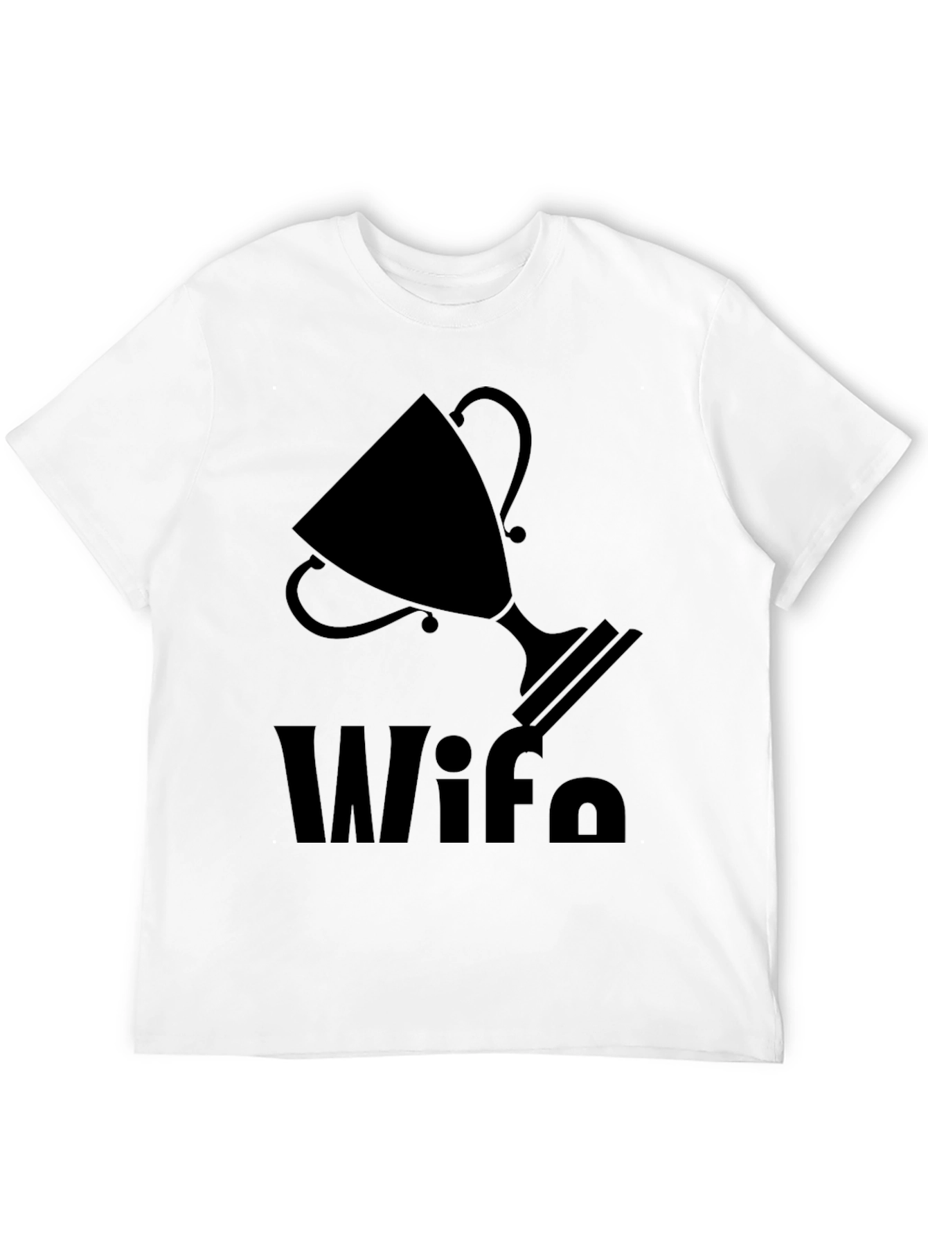 Black Wife Trophy Graphic T-Shirt view 12