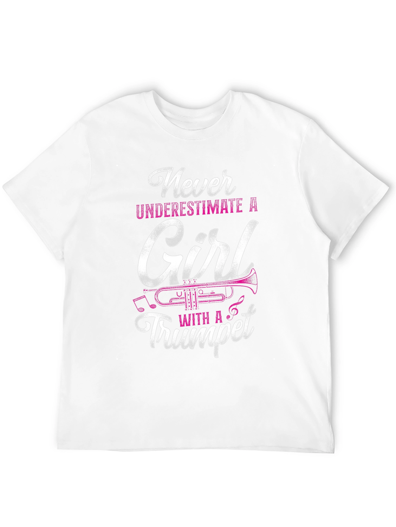 Black Never Underestimate a Girl with a Trumpet T-Shirt view 12