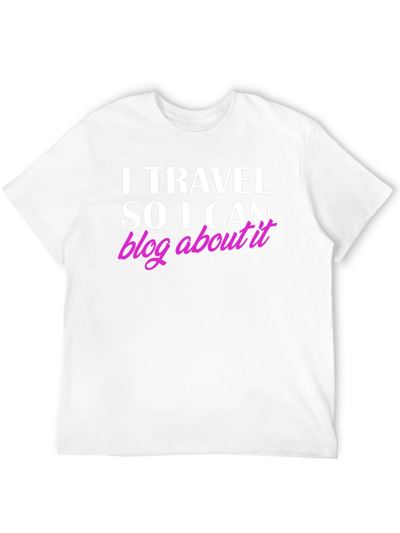 Black I Travel So I Can Blog About It Black T-Shirt view 12