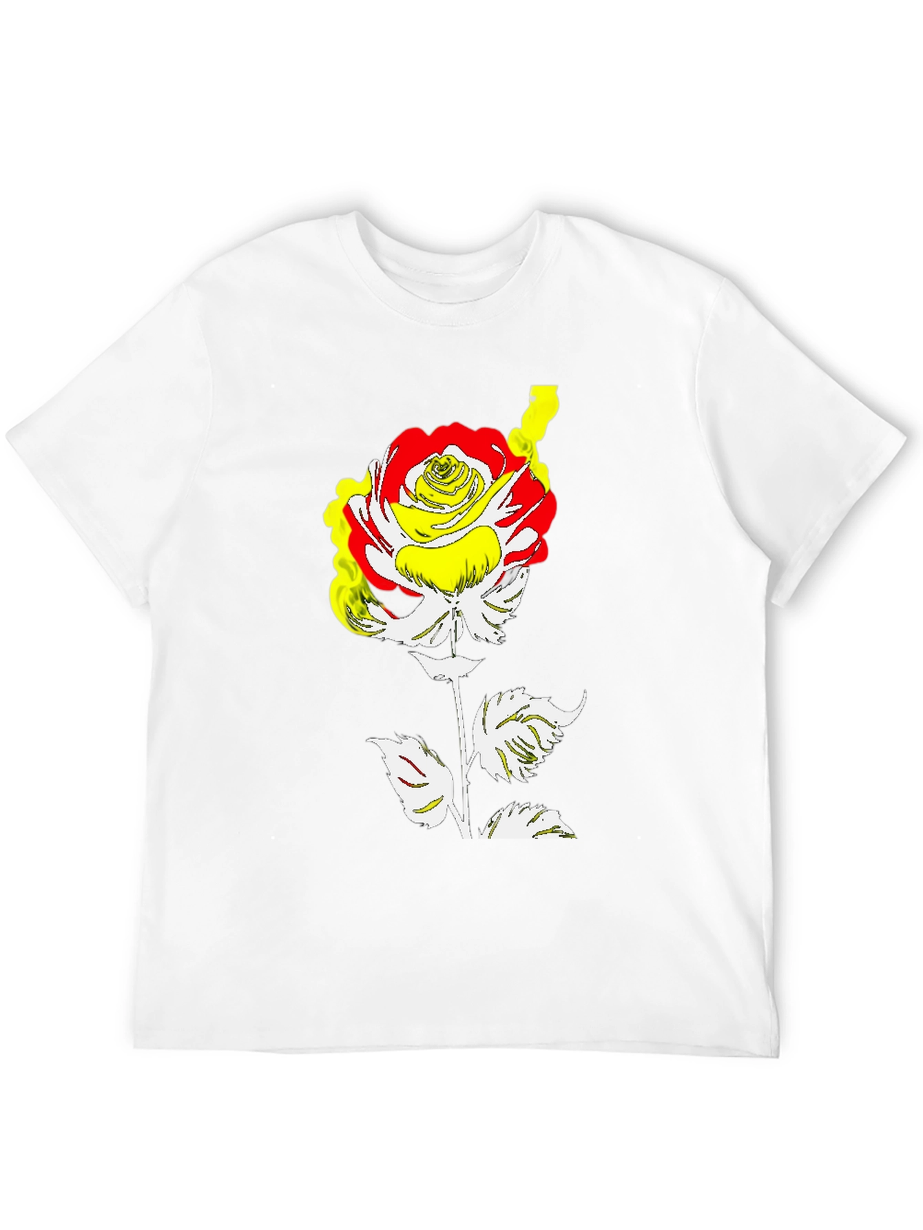Black Rose Graphic Tee - Modern Art Style view 12