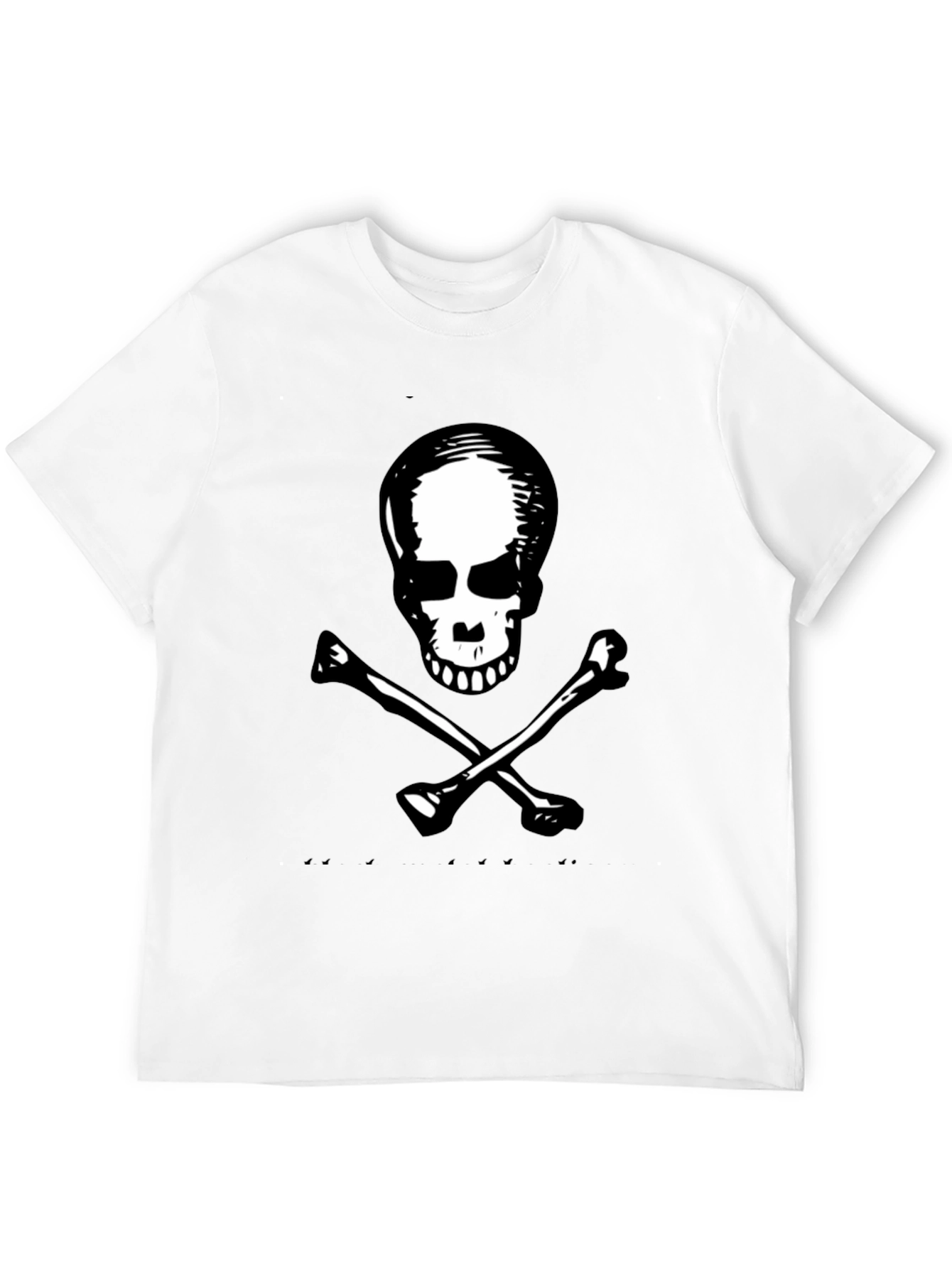 Black Skull & Crossbones Graphic Tee - Black view 12