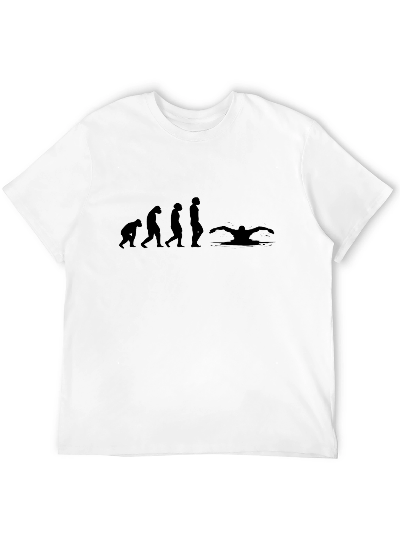 Black Evolution of Swimming T-Shirt view 12