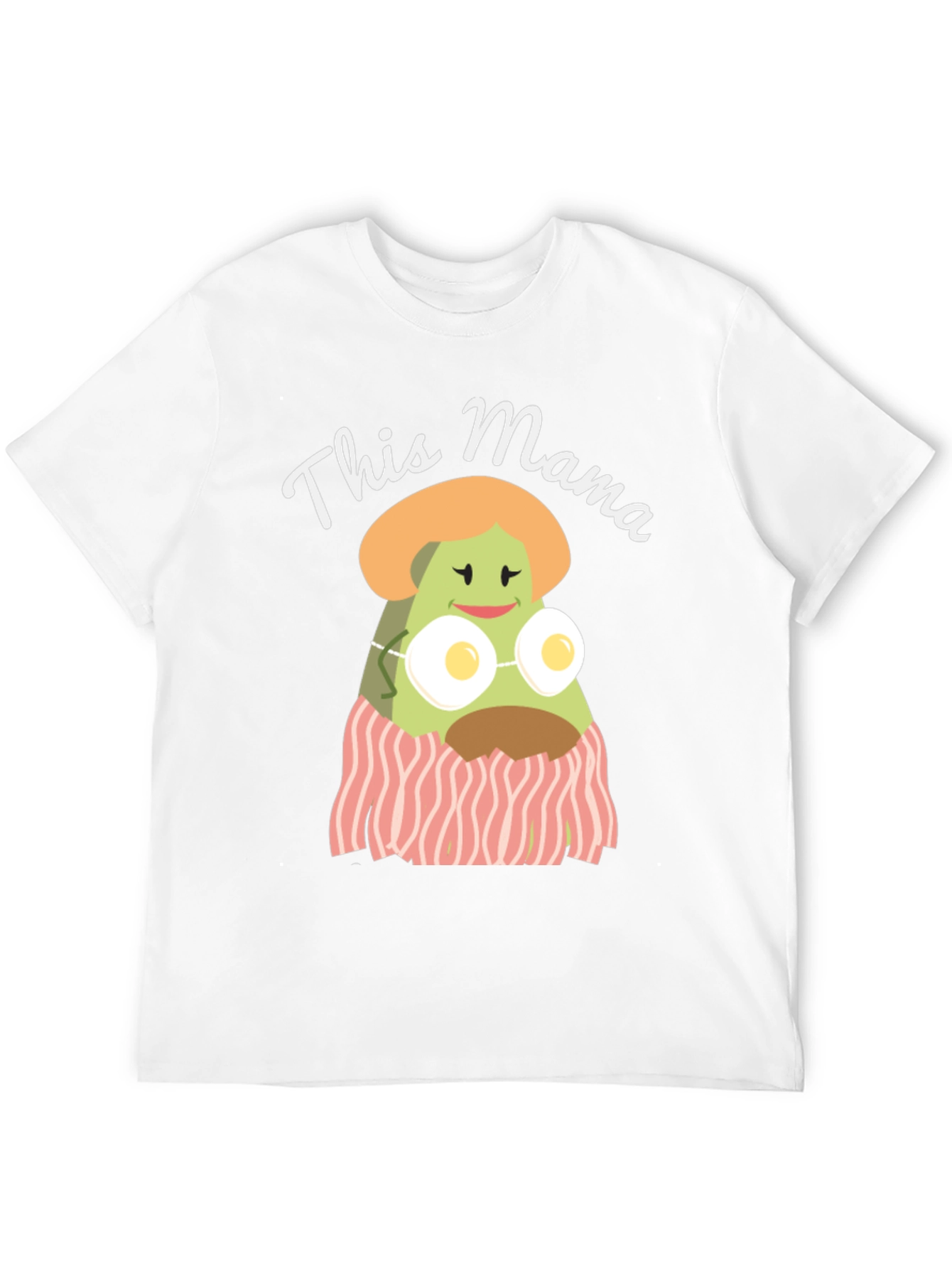 Black This Mama Avocado Breakfast T-Shirt view 12