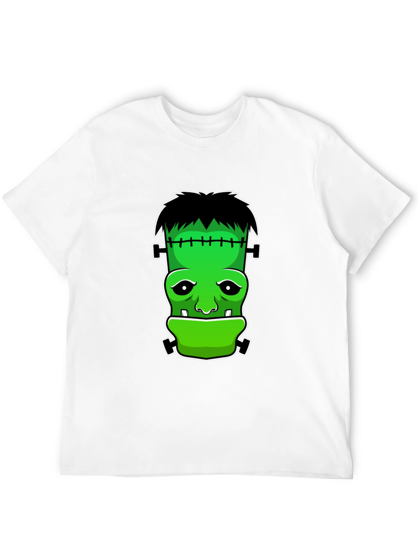 Black Frankenstein Graphic T-Shirt - Halloween Tee view 12