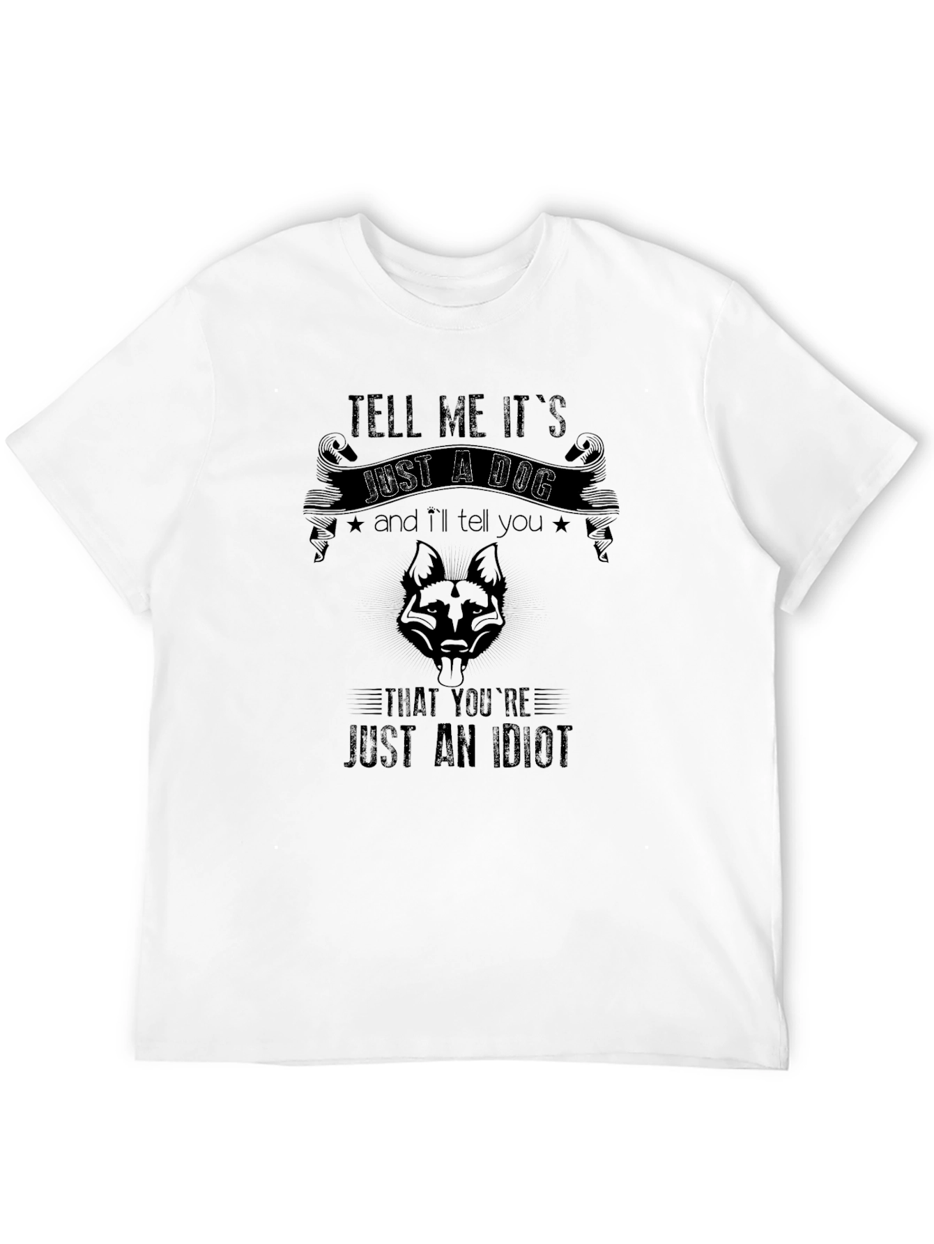Black Dog Lover T-Shirt - Tell Me It's Just A Dog view 12