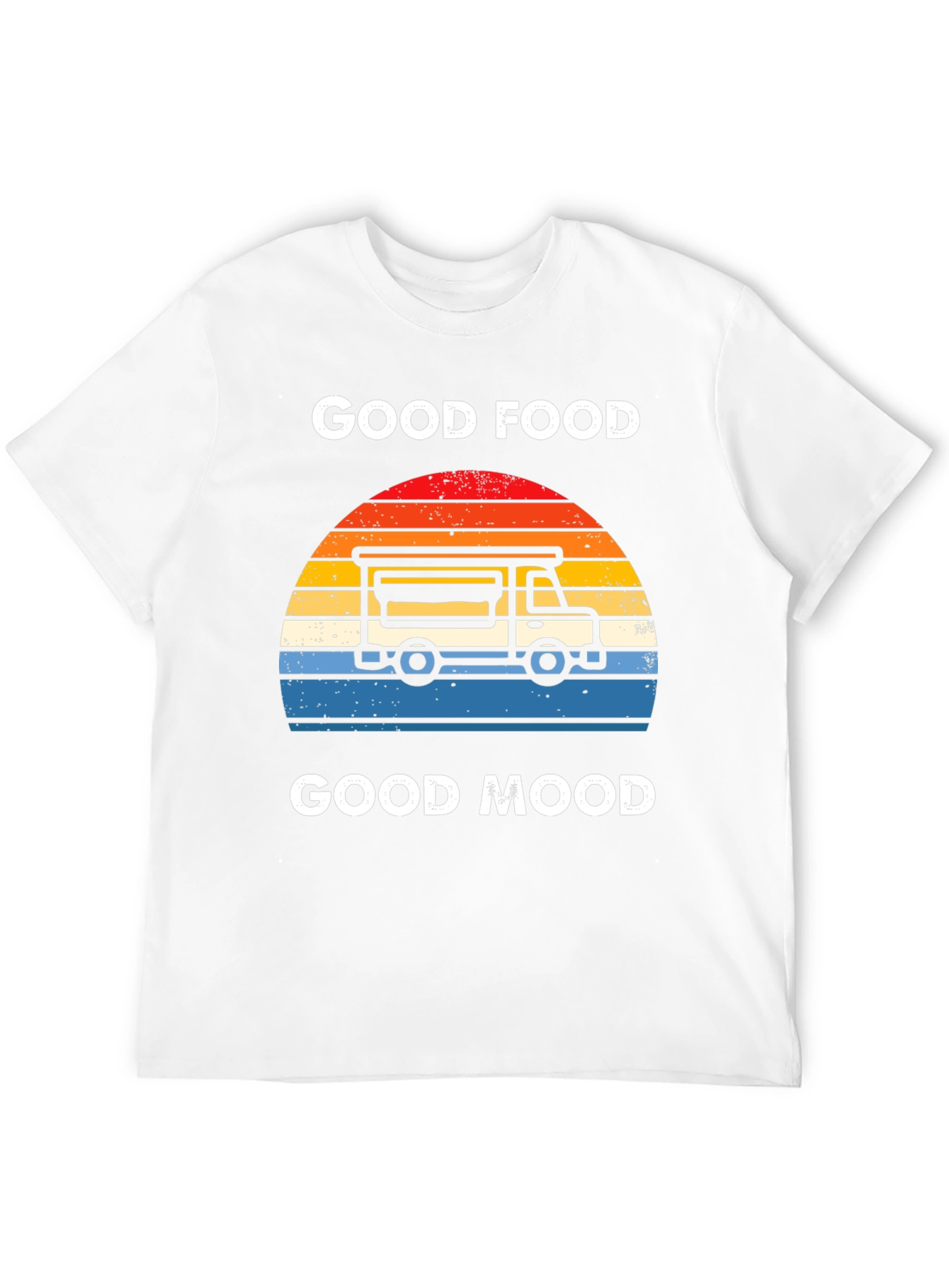 Black Good Food Good Mood T-Shirt Food Truck Tee view 12