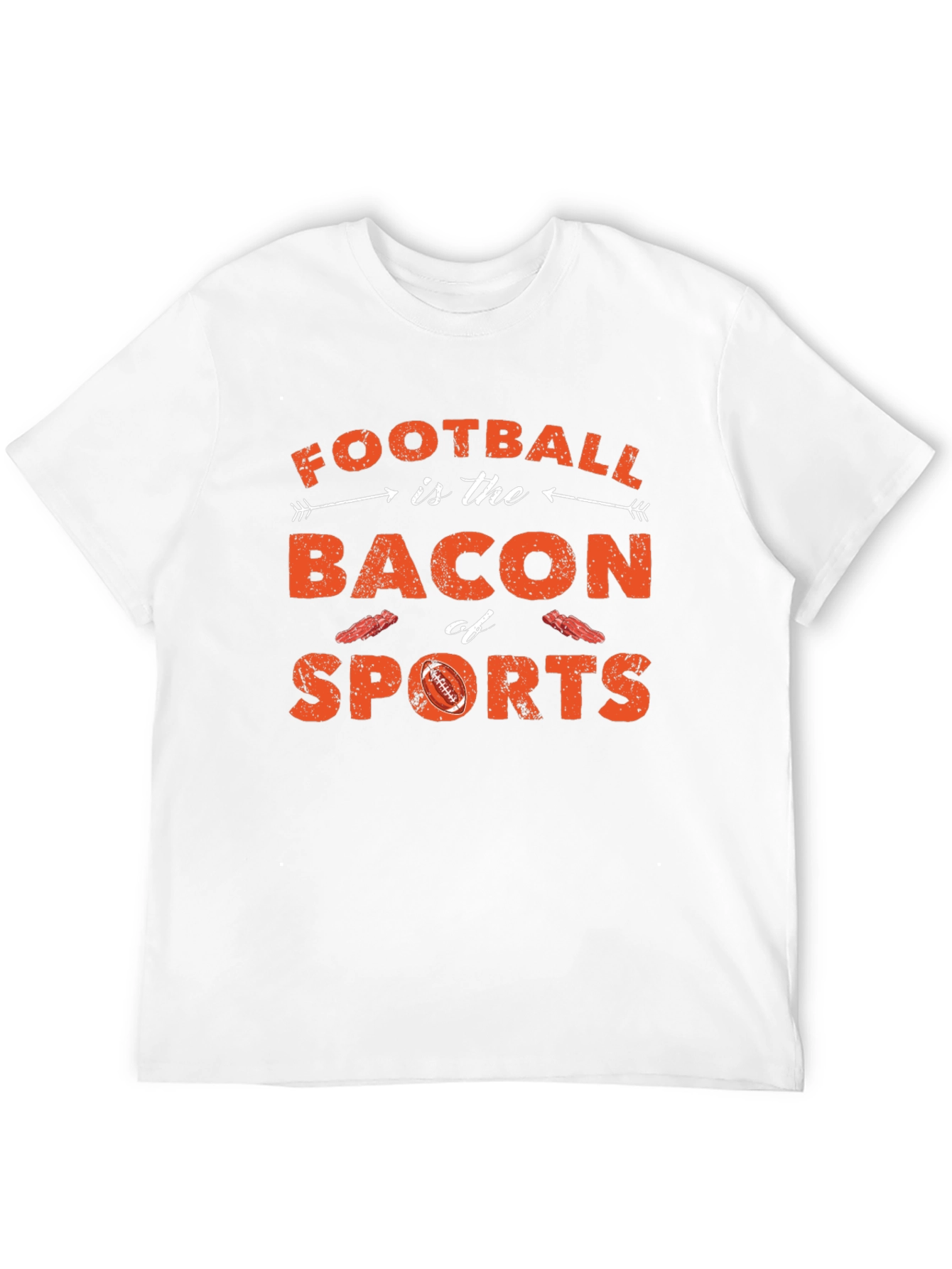 Black Football is Bacon of Sports T-Shirt view 12