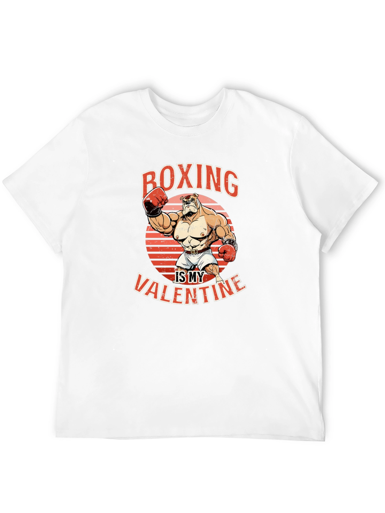 Black Boxing is My Valentine Graphic T-Shirt view 12