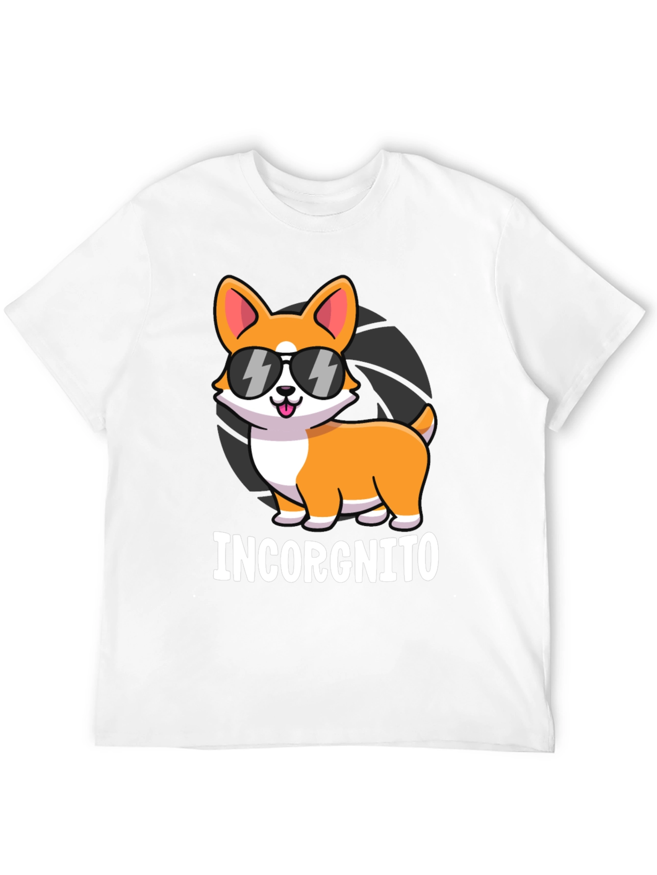 Black Incorgnito Corgi Graphic T-Shirt view 12