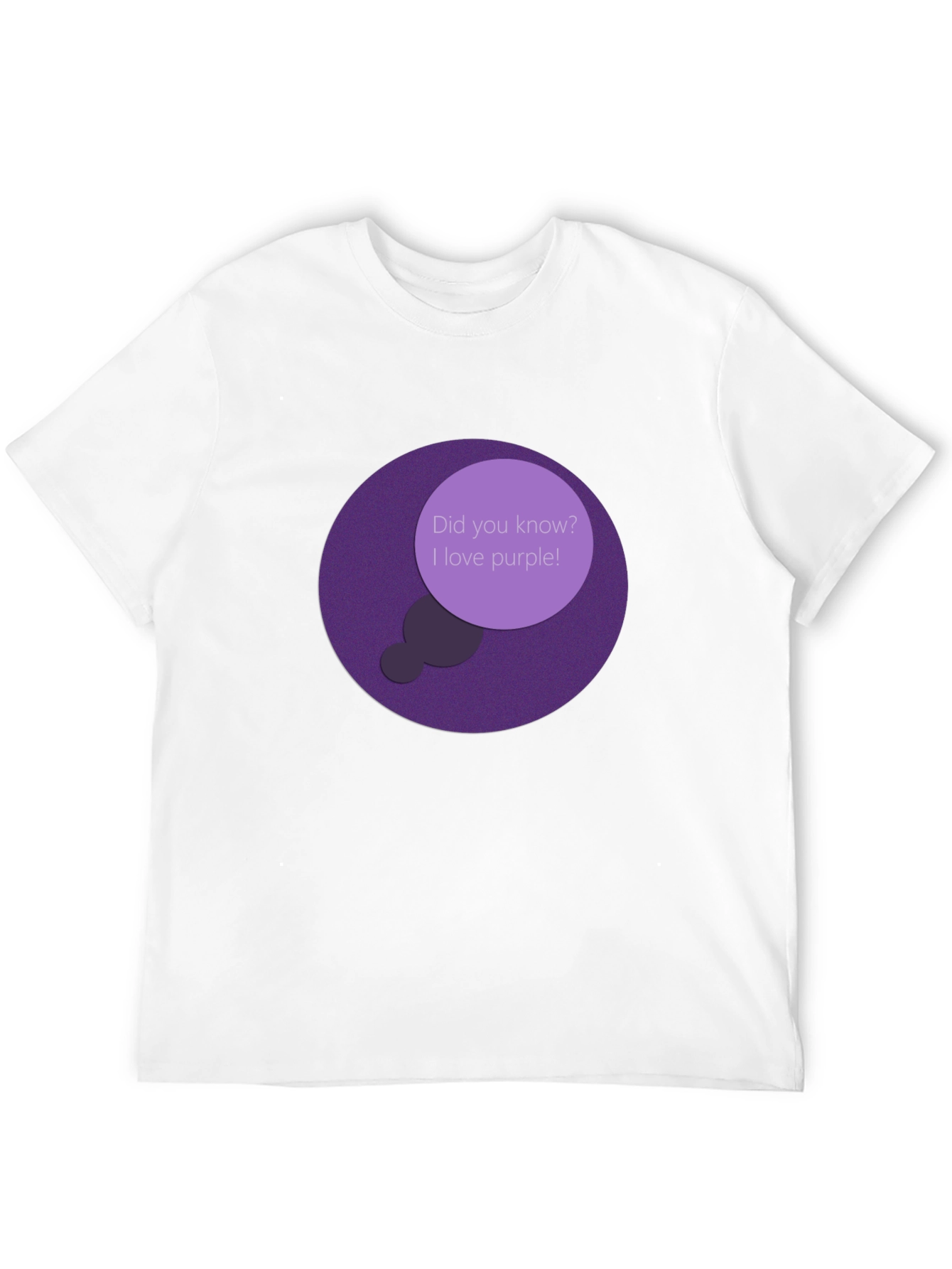 Black Purple Lover T-Shirt - Did You Know? view 12