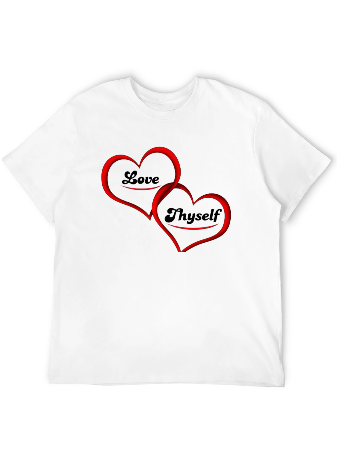 Black Love Thyself Graphic Tee - Black view 12
