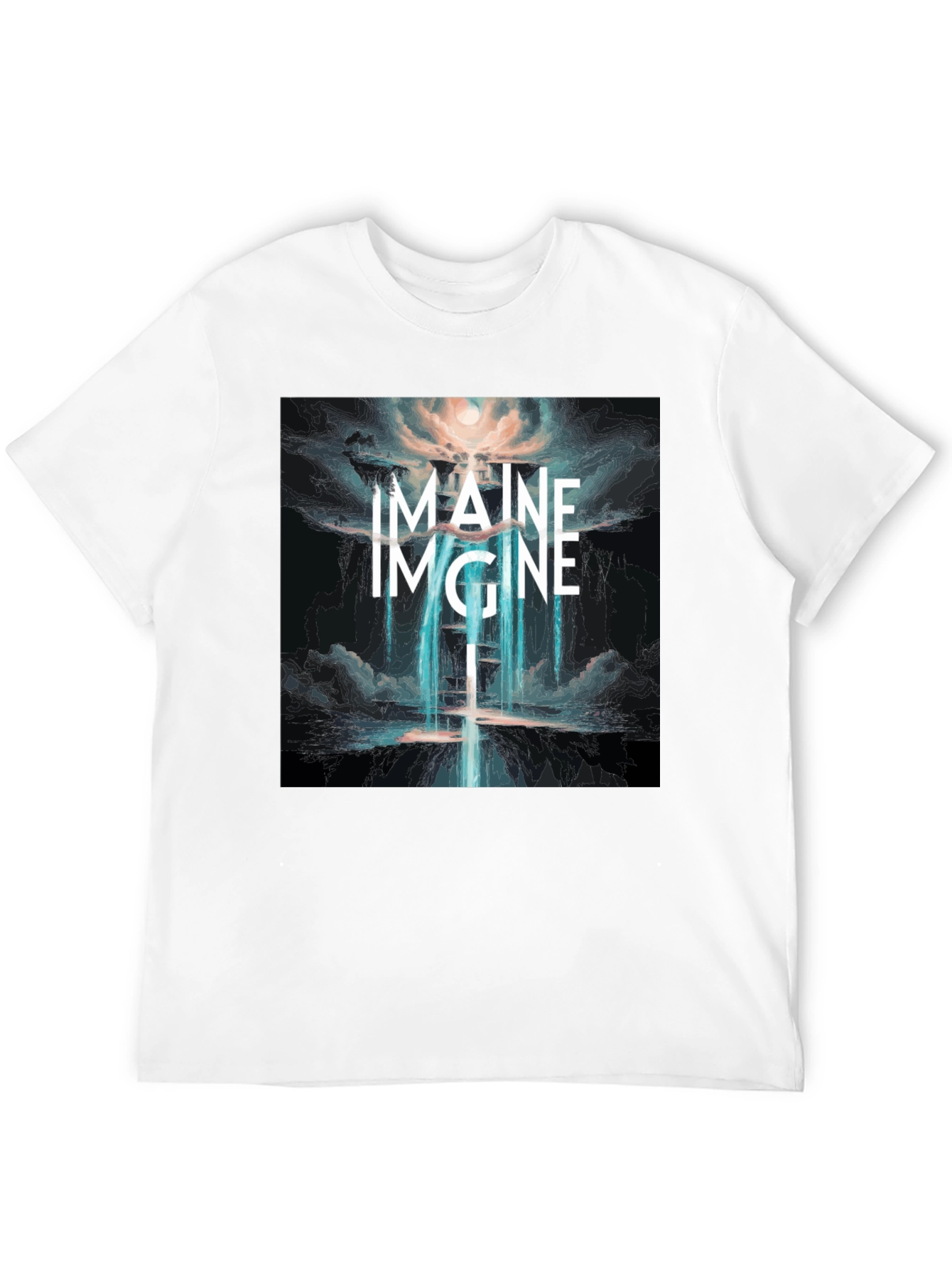 Black Imagine Graphic T-Shirt - Unique Design view 12