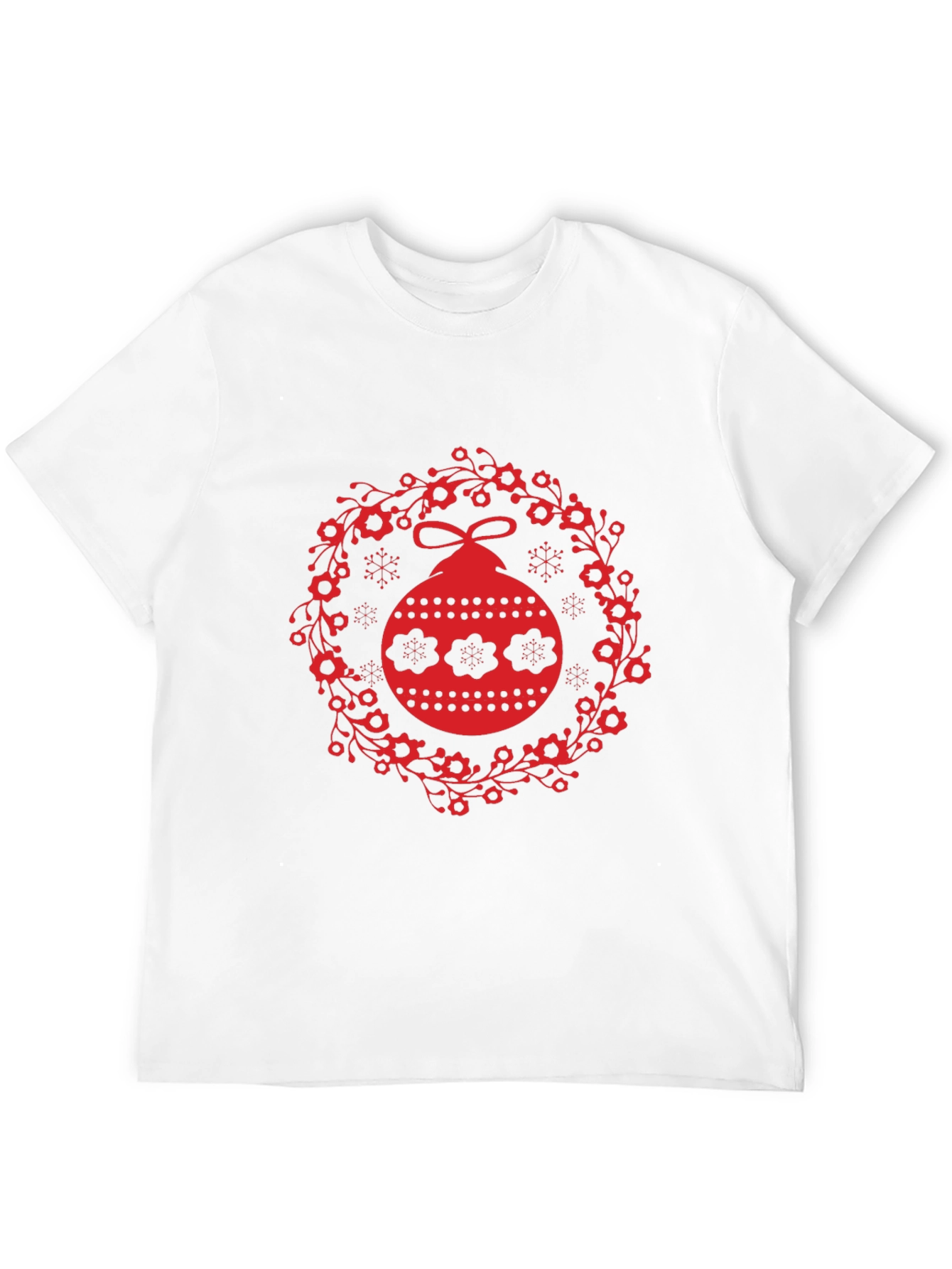 Black Festive Ornament Tee - Holiday Style view 12