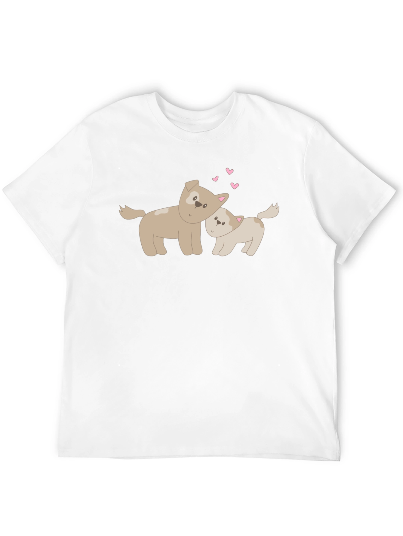 Black Cute Dogs Black T-Shirt, Love Graphic Tee view 12