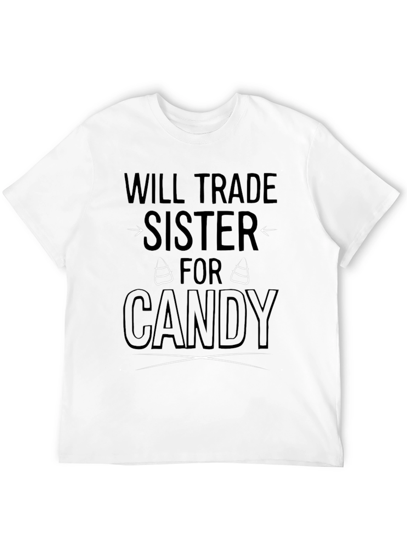 Black Will Trade Sister for Candy Black Graphic T-Shirt view 12
