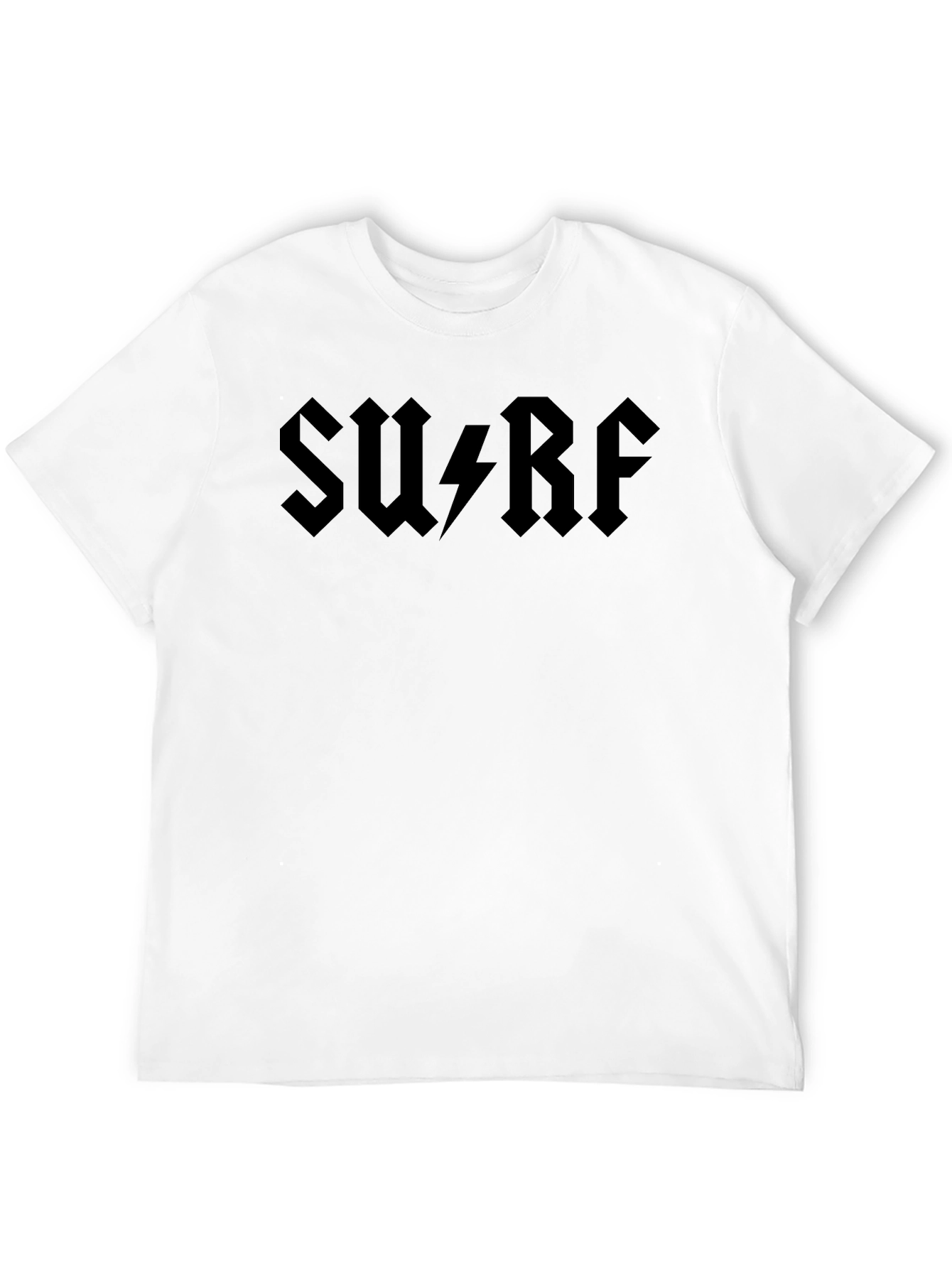 Black Surf AC/DC Style Black T-Shirt view 12