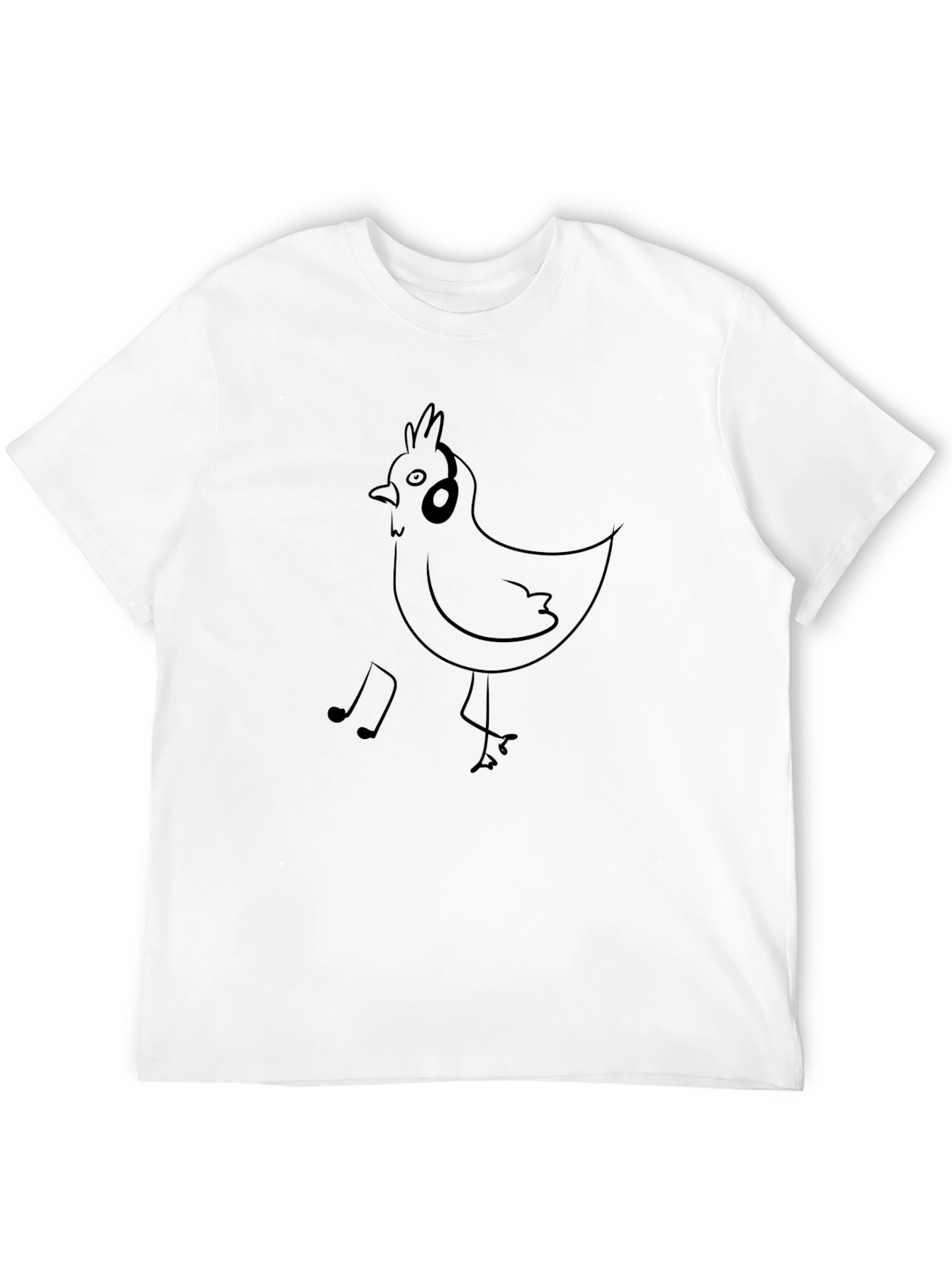 Black Musical Chicken T-Shirt - Black Graphic Tee view 12