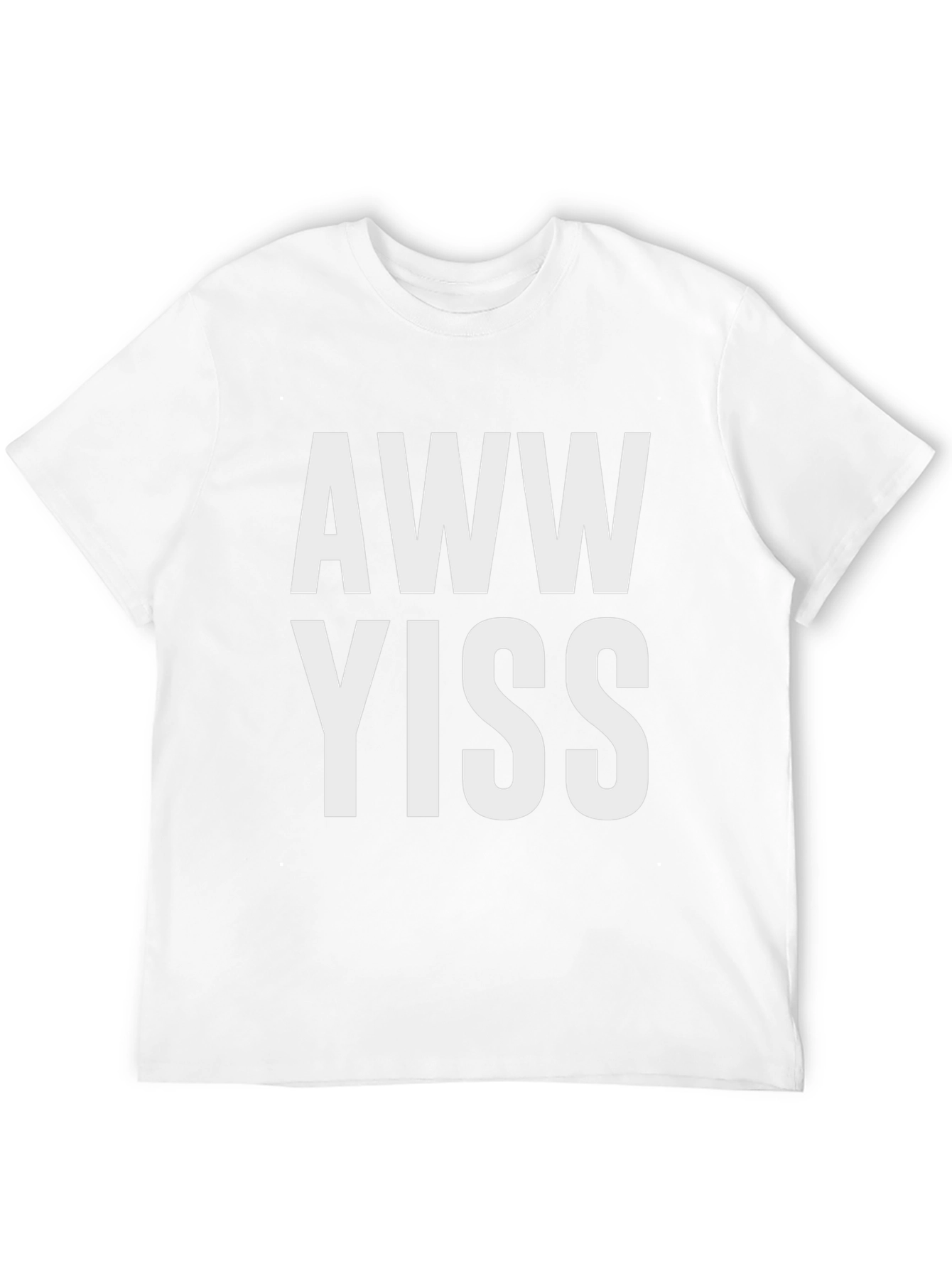 Black Aww Yiss Graphic T-Shirt - Novelty Tee view 12