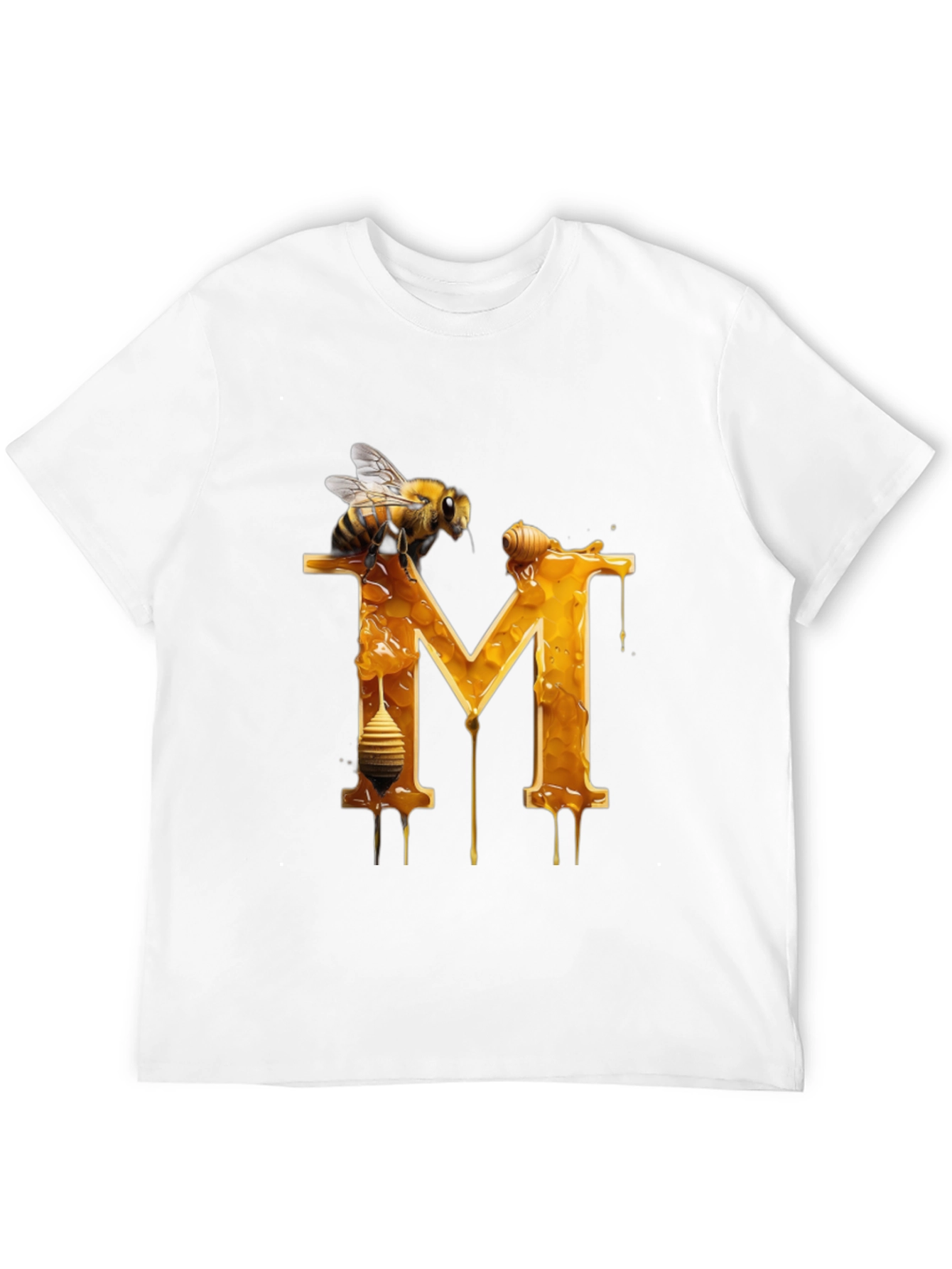 Honey Bee "M" Letter T-Shirt - 12