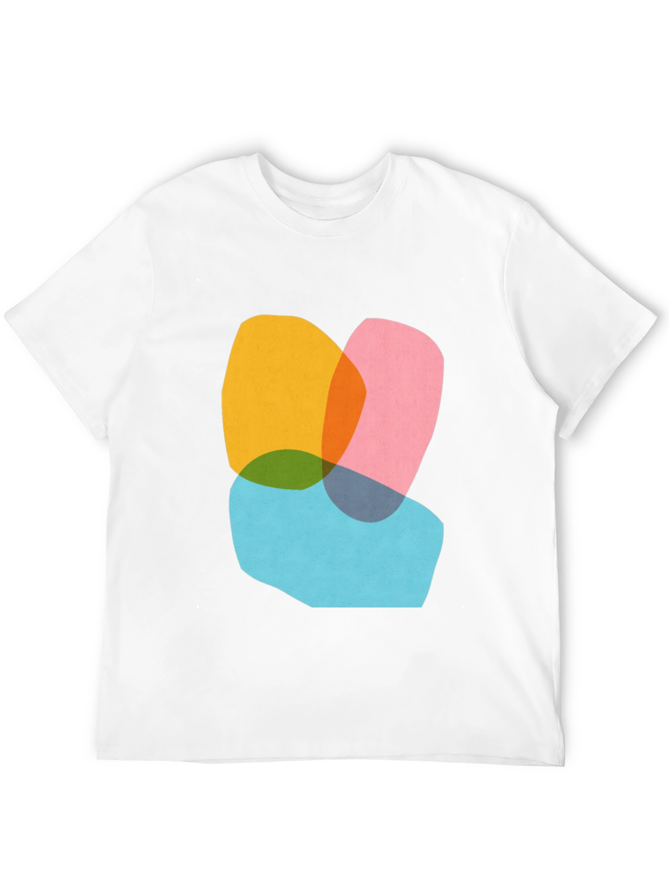 Black Abstract Graphic Tee - Modern Art Shirt view 12