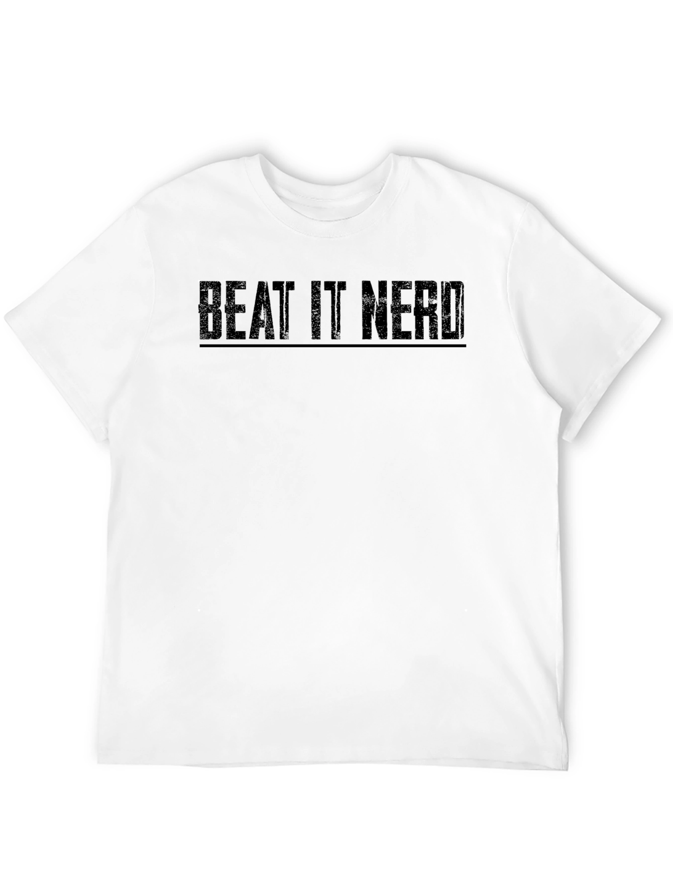 Black Beat It Nerd - Black Graphic T-Shirt view 12