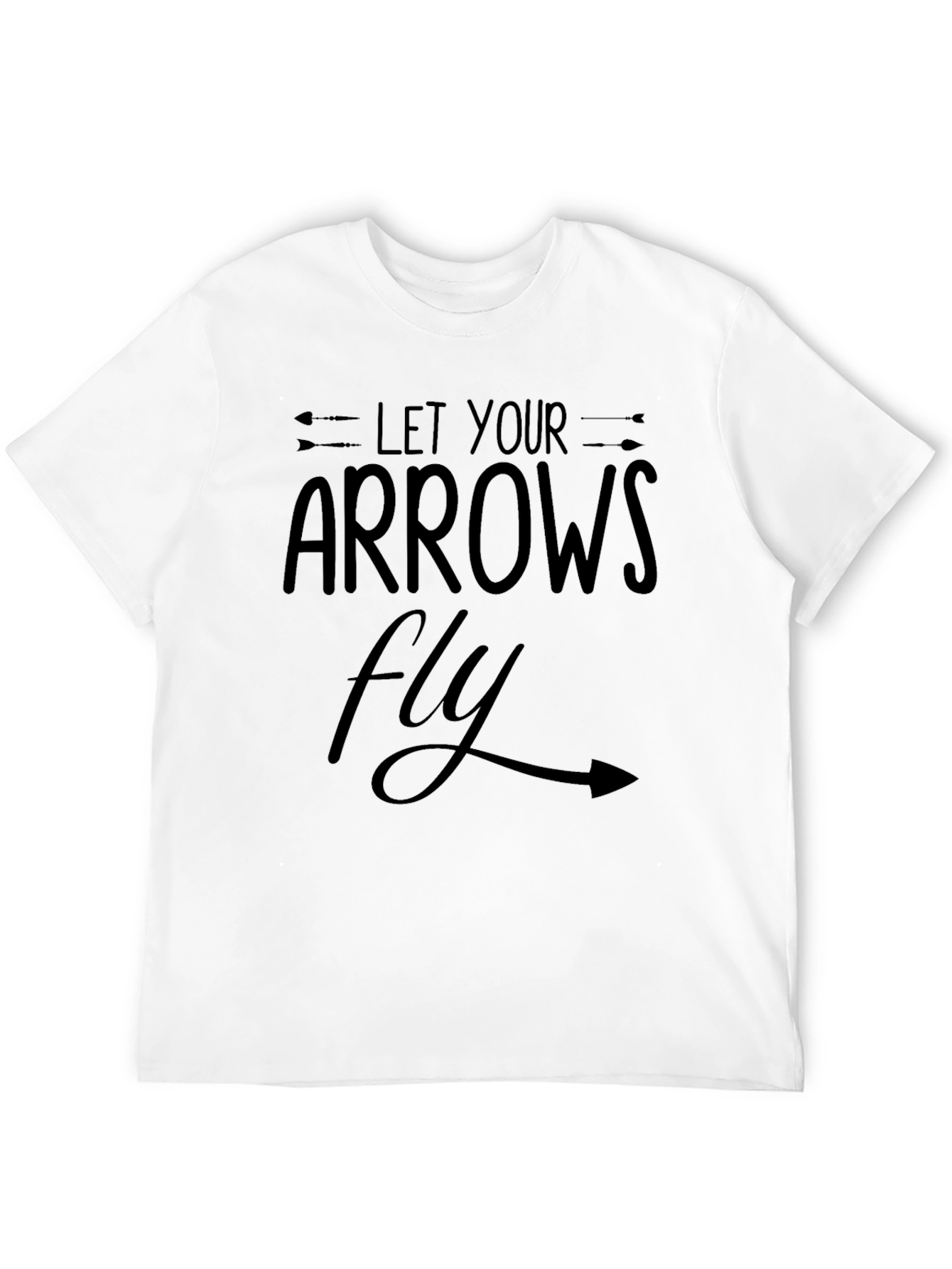 Black Let Your Arrows Fly Black T-Shirt view 12