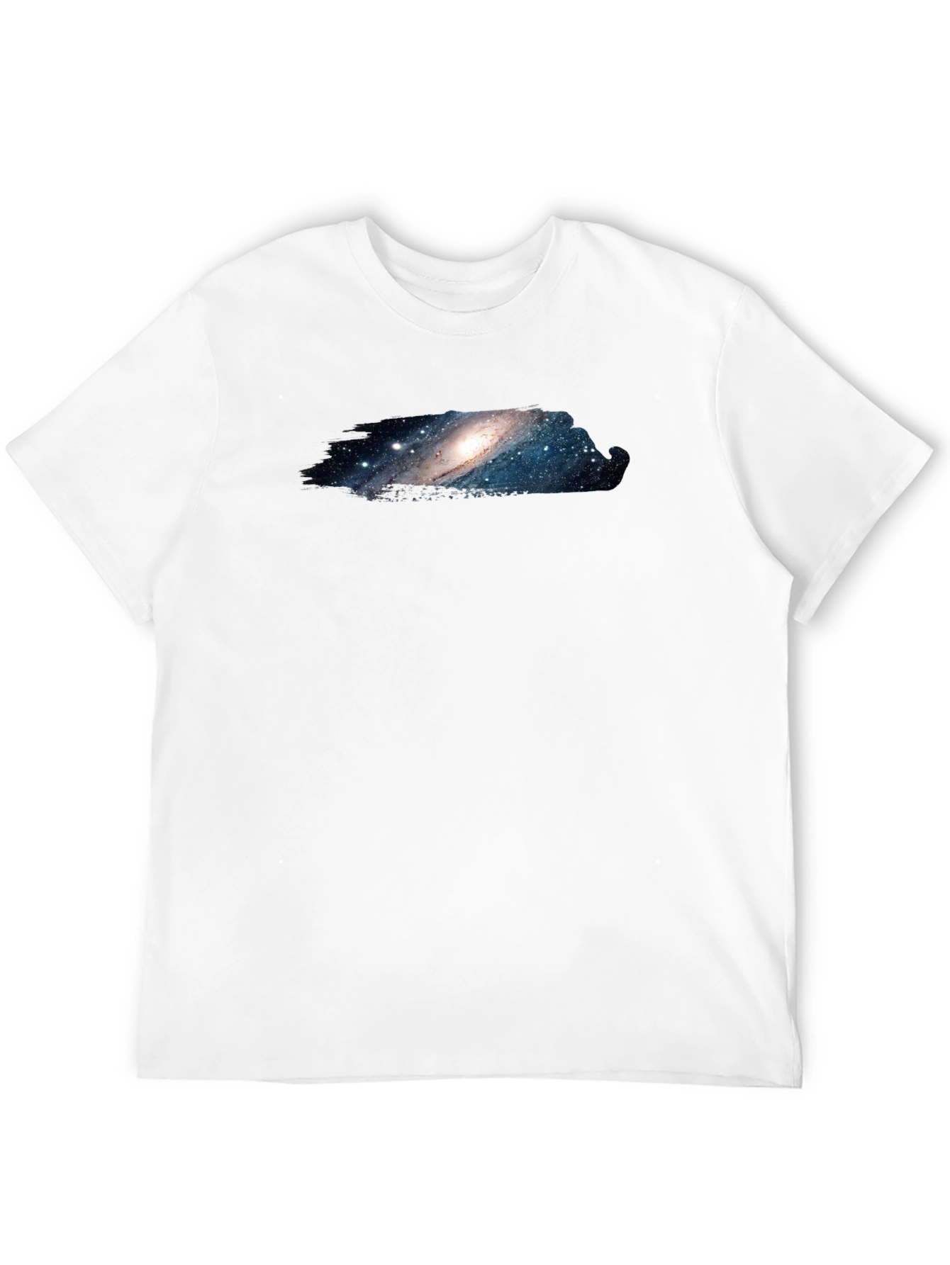 Black Galaxy Print Black T-Shirt view 12