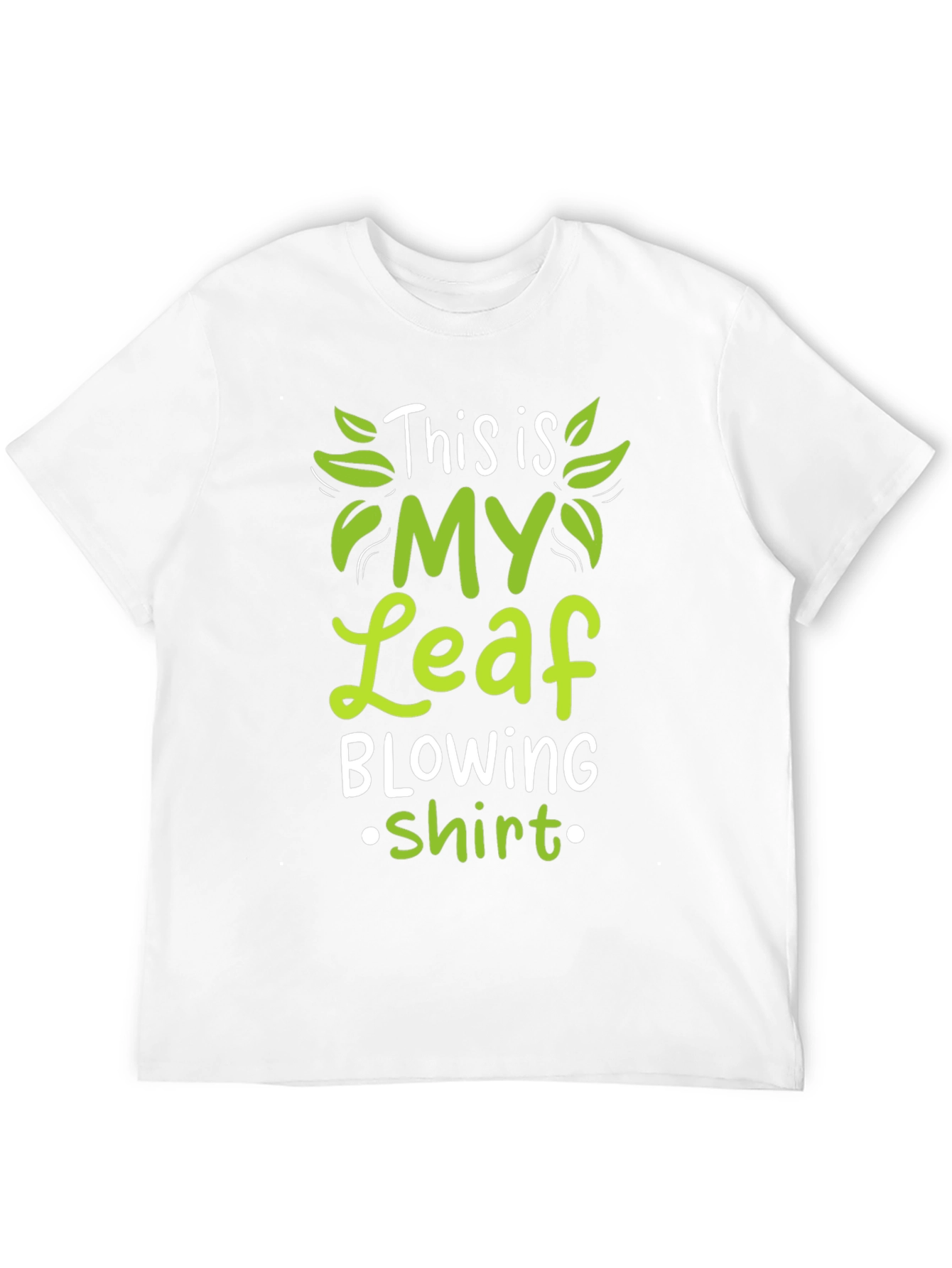 Black Leaf Blowing Shirt - Funny T-Shirt view 12