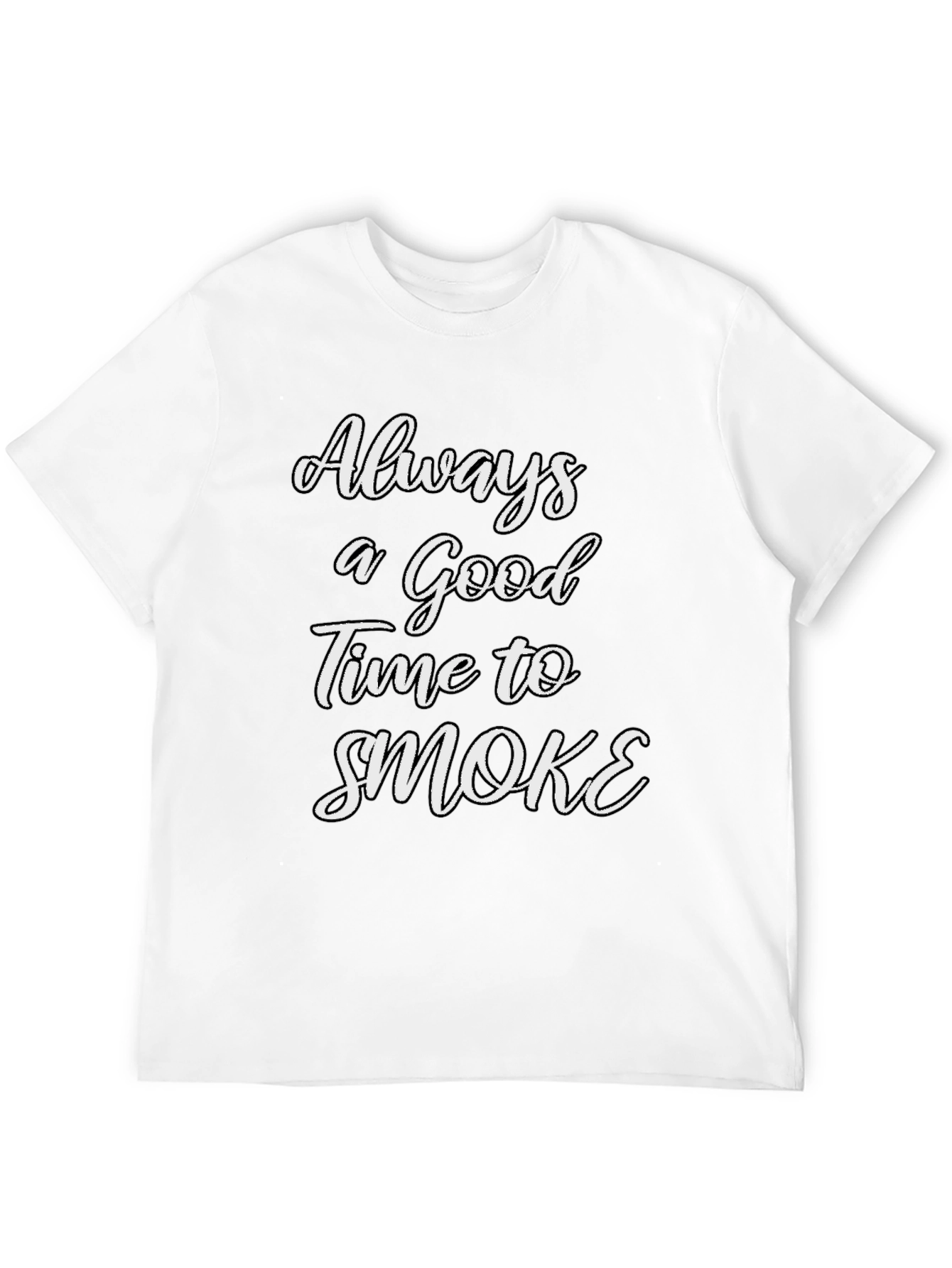 Black Always a Good Time to Smoke T-Shirt view 12