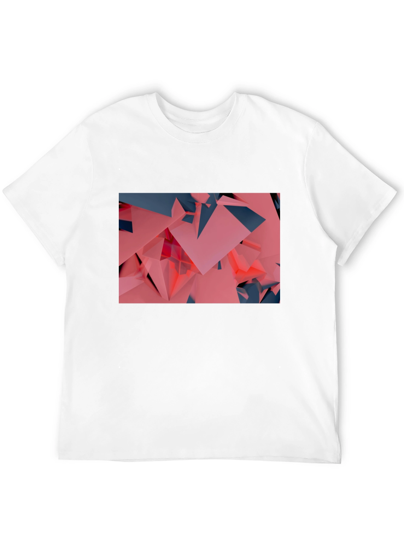 Black Geometric Abstract T-Shirt view 12
