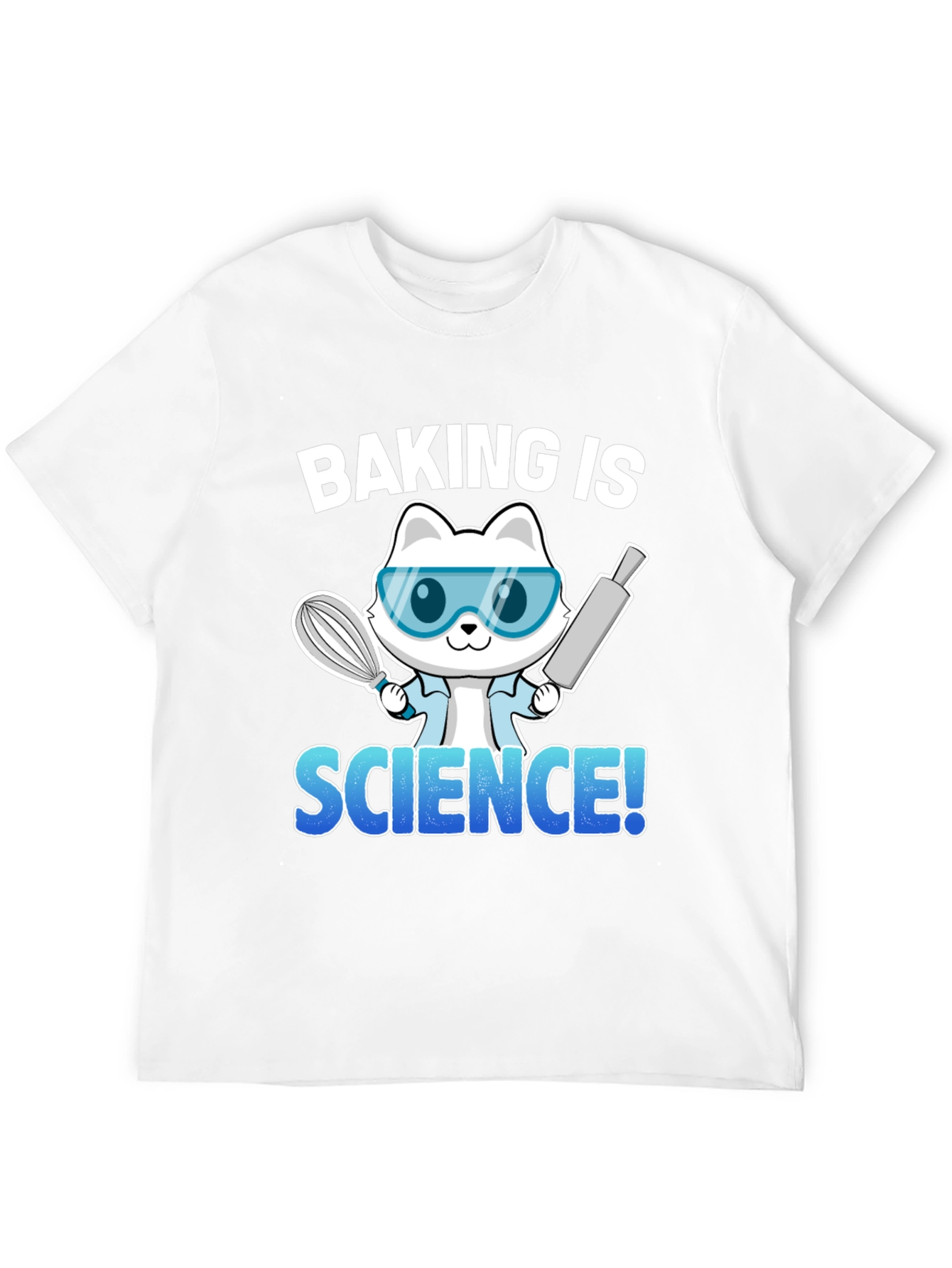 Black Baking is Science T-Shirt, Chef Cat Tee view 12