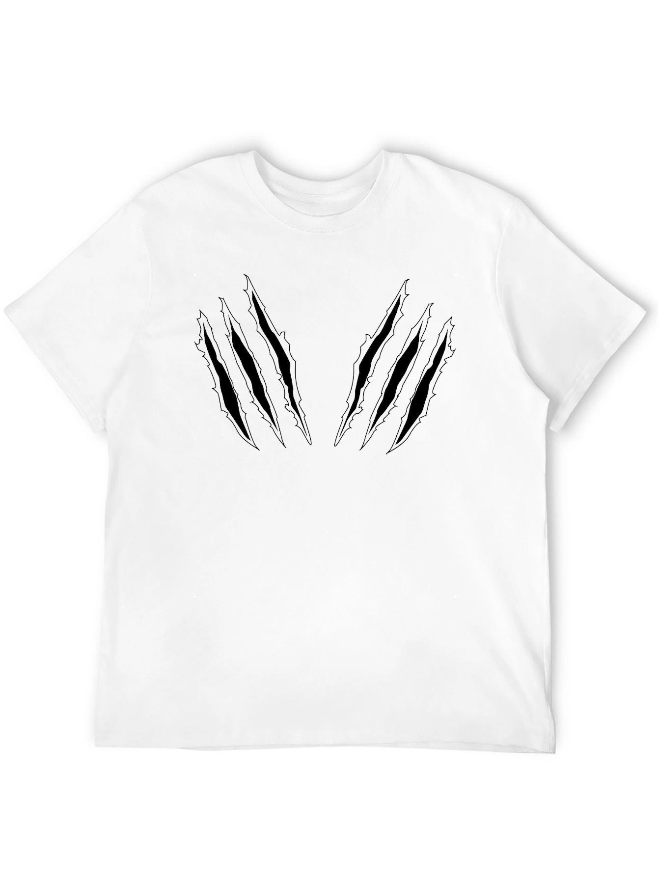 Black Black Claw Mark T-Shirt - Graphic Tee view 12
