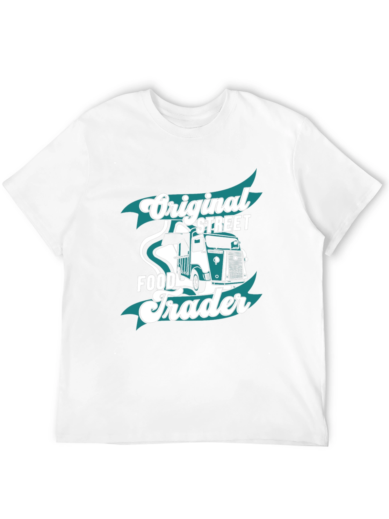 Black Original Street Food Trader Graphic T-Shirt view 12