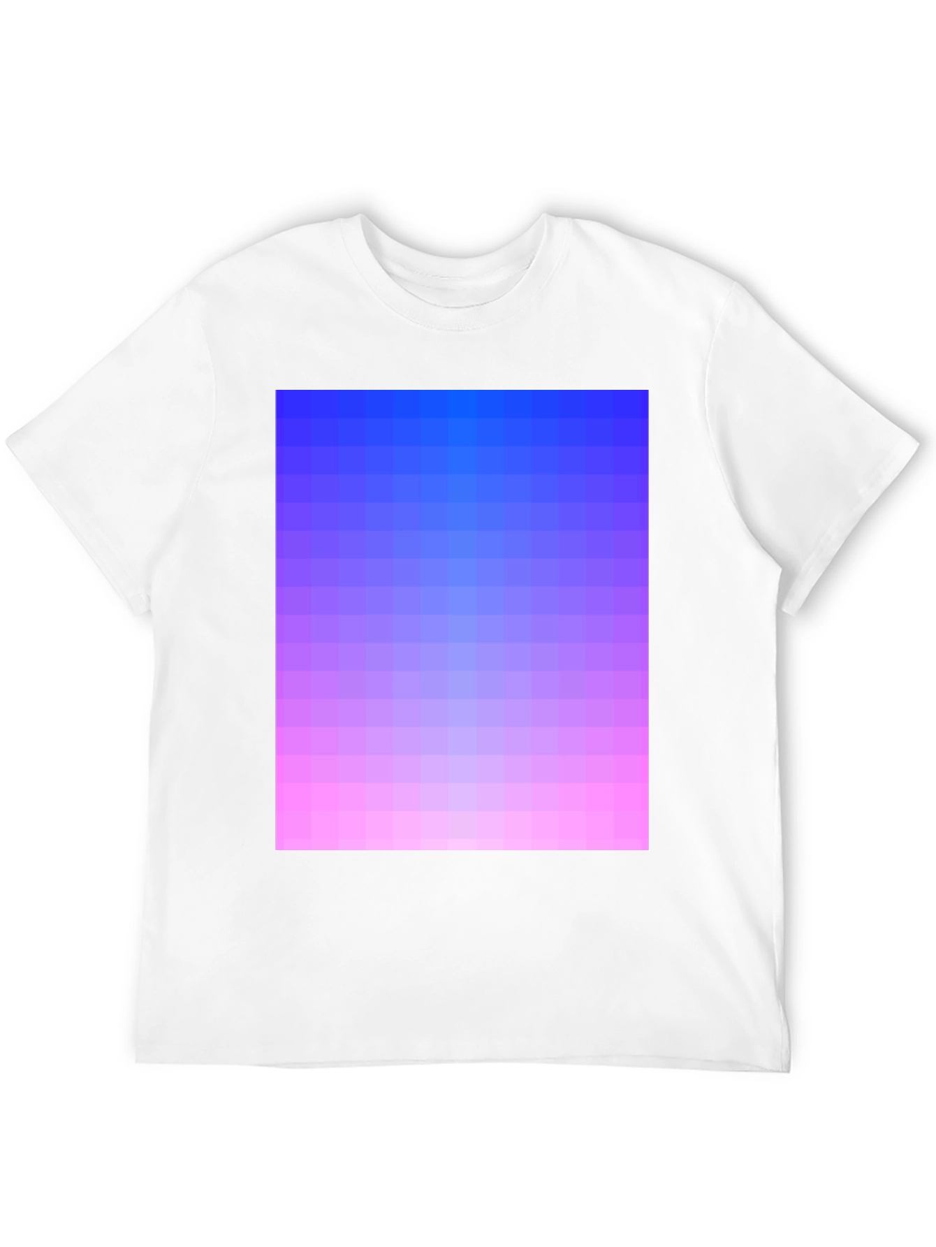 Black Gradient Pixel Art T-Shirt - Stylish Casual Wear view 12