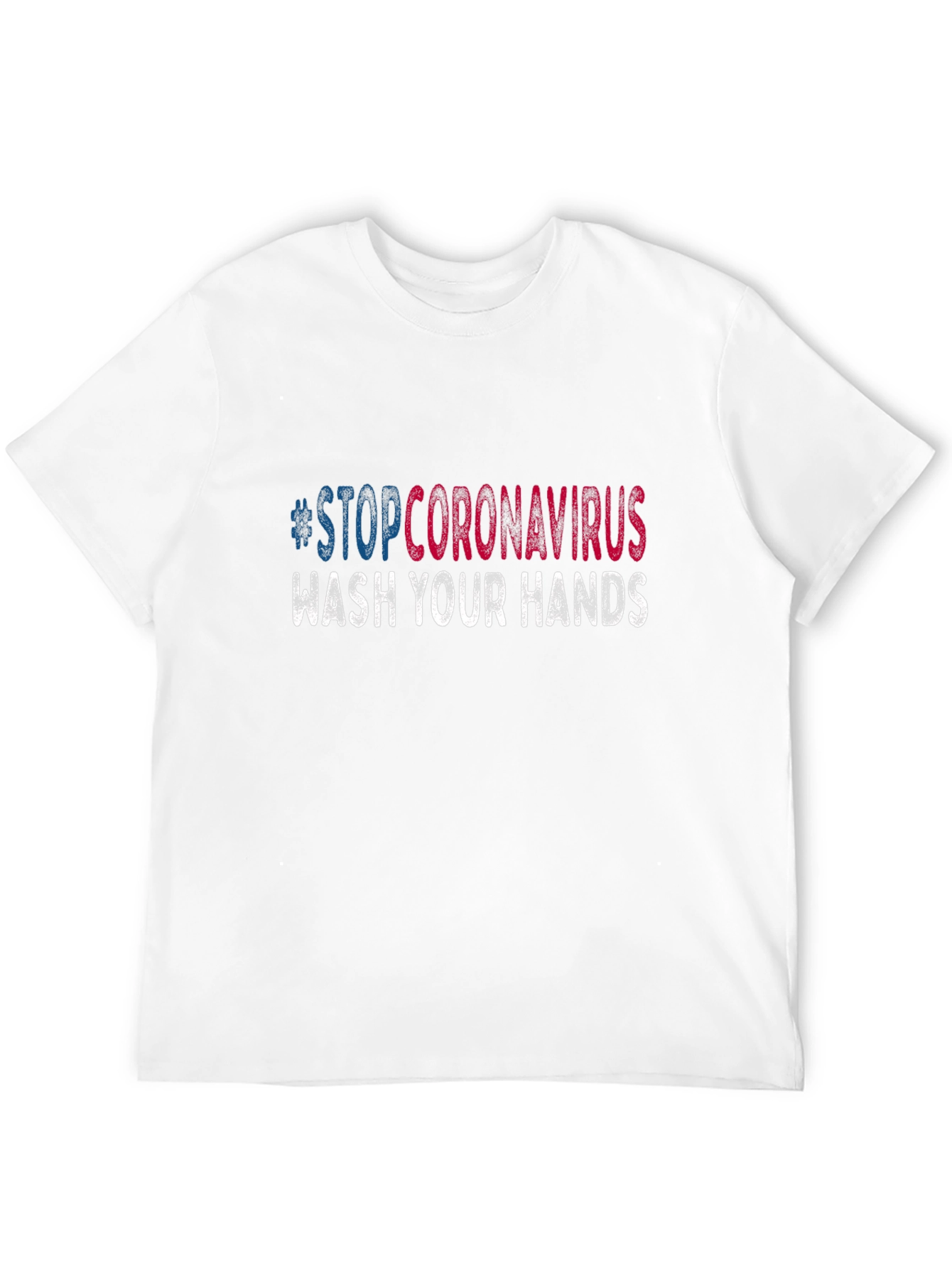 Black Stop Coronavirus Wash Your Hands T-Shirt view 12
