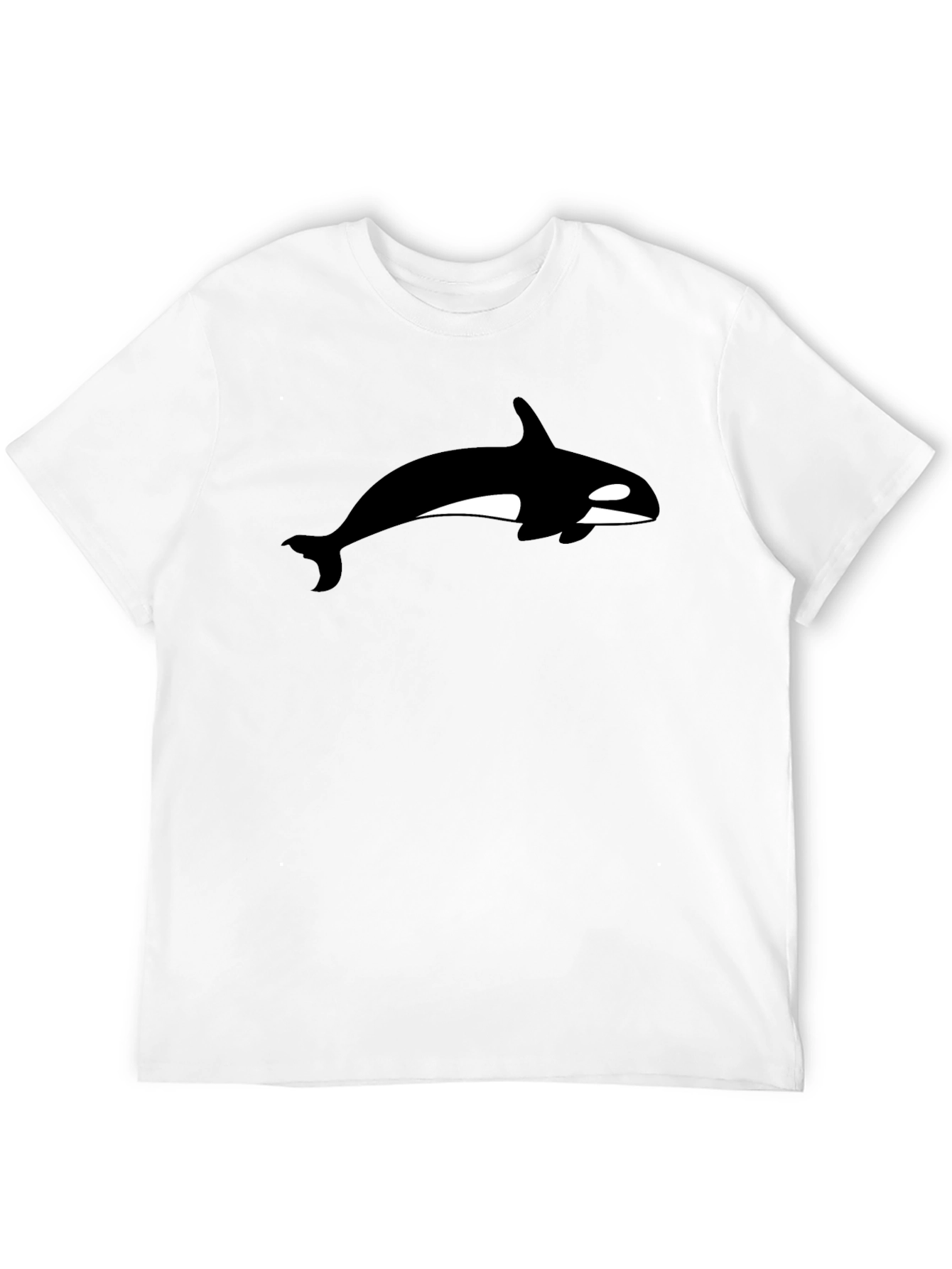 Black Orca Whale Graphic Black T-Shirt view 12