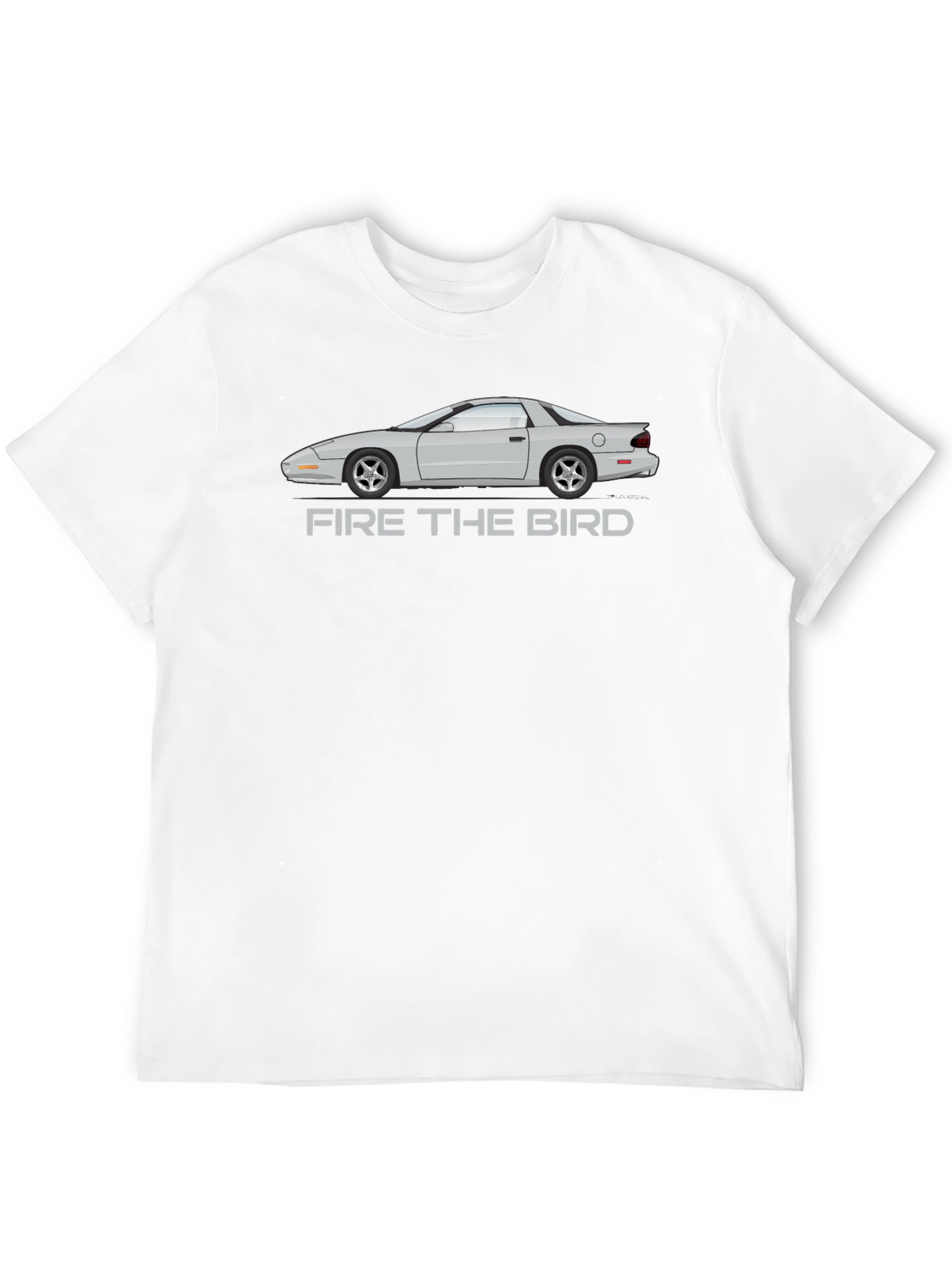 Black Firebird Car Graphic T-Shirt view 12