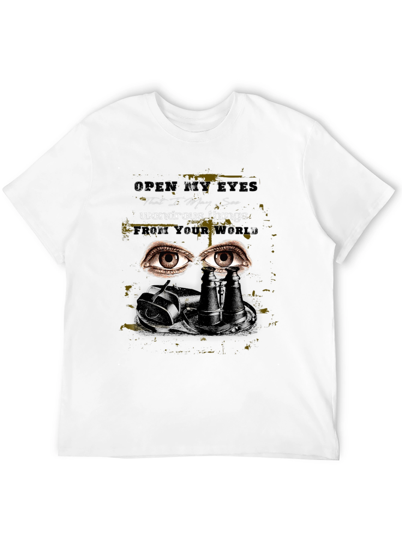 Black Eye See the World Tee - Unique Graphic Print T-Shirt view 12