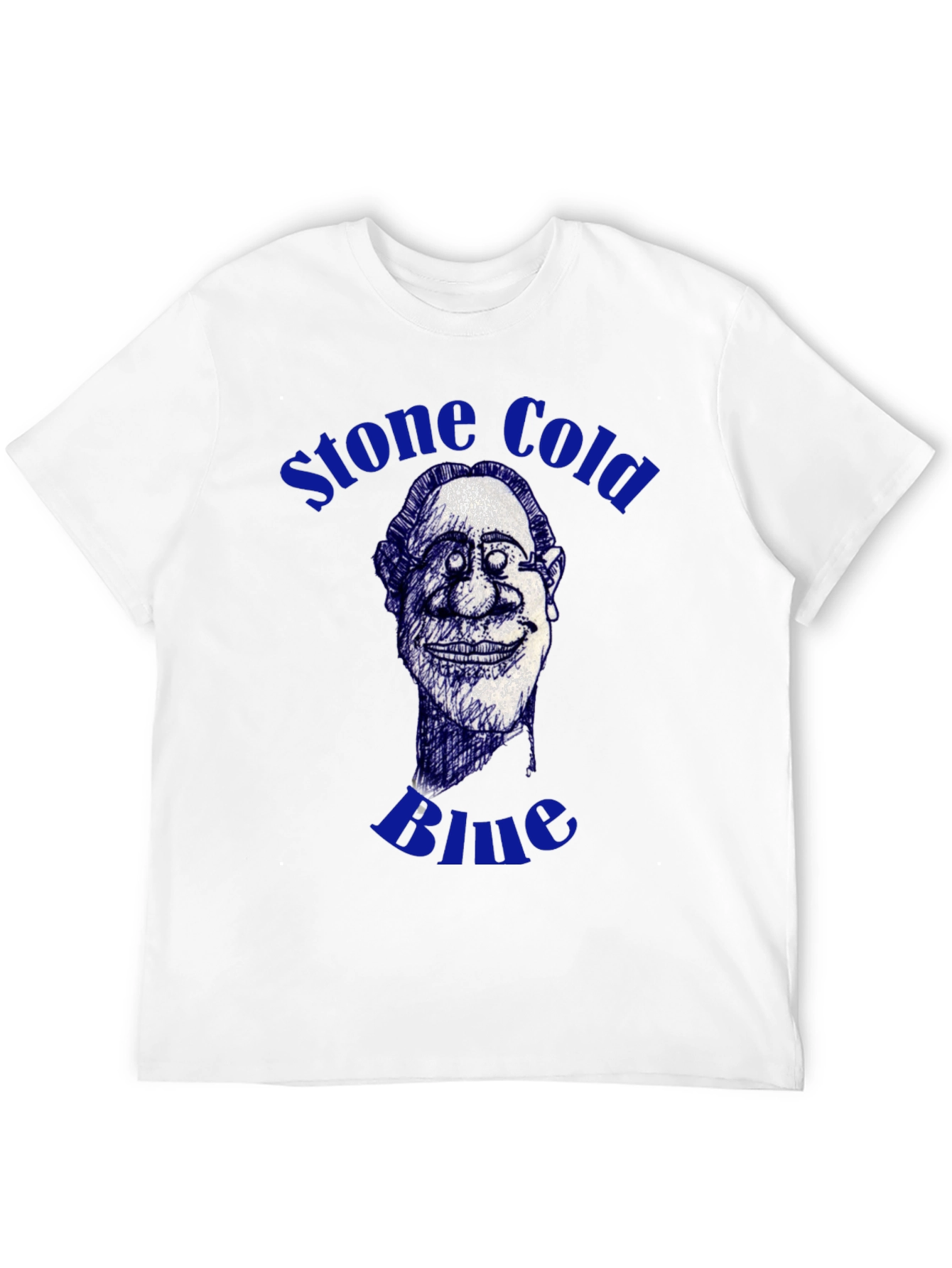 Black Stone Cold Blue Graphic Tee view 12