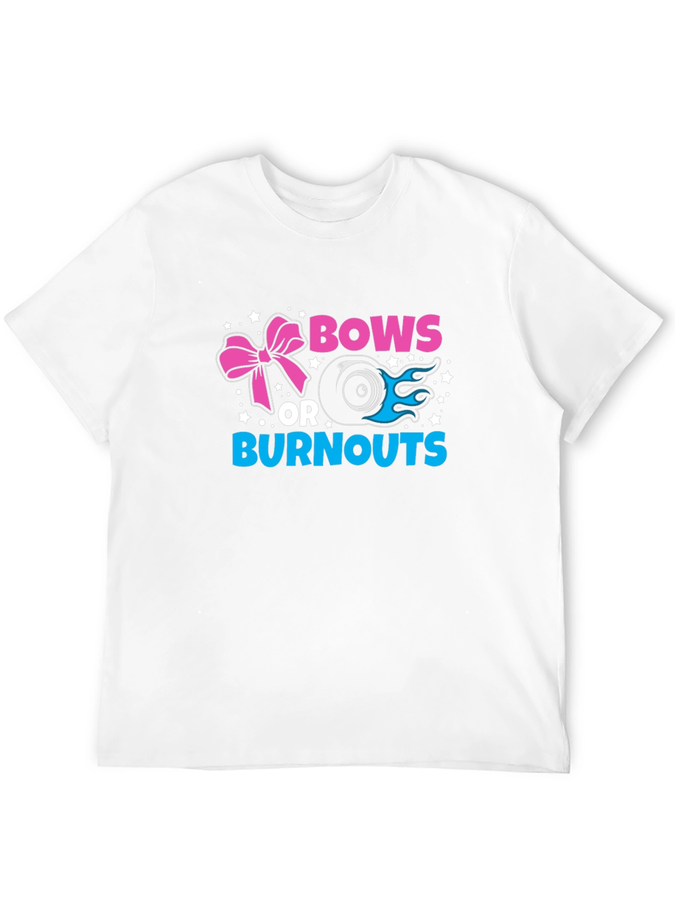 Black Bows or Burnouts Gender Reveal T-Shirt view 12