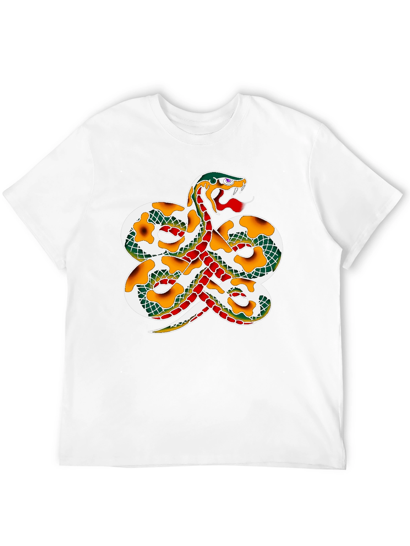 Black Snake Graphic Print T-Shirt - Black view 12