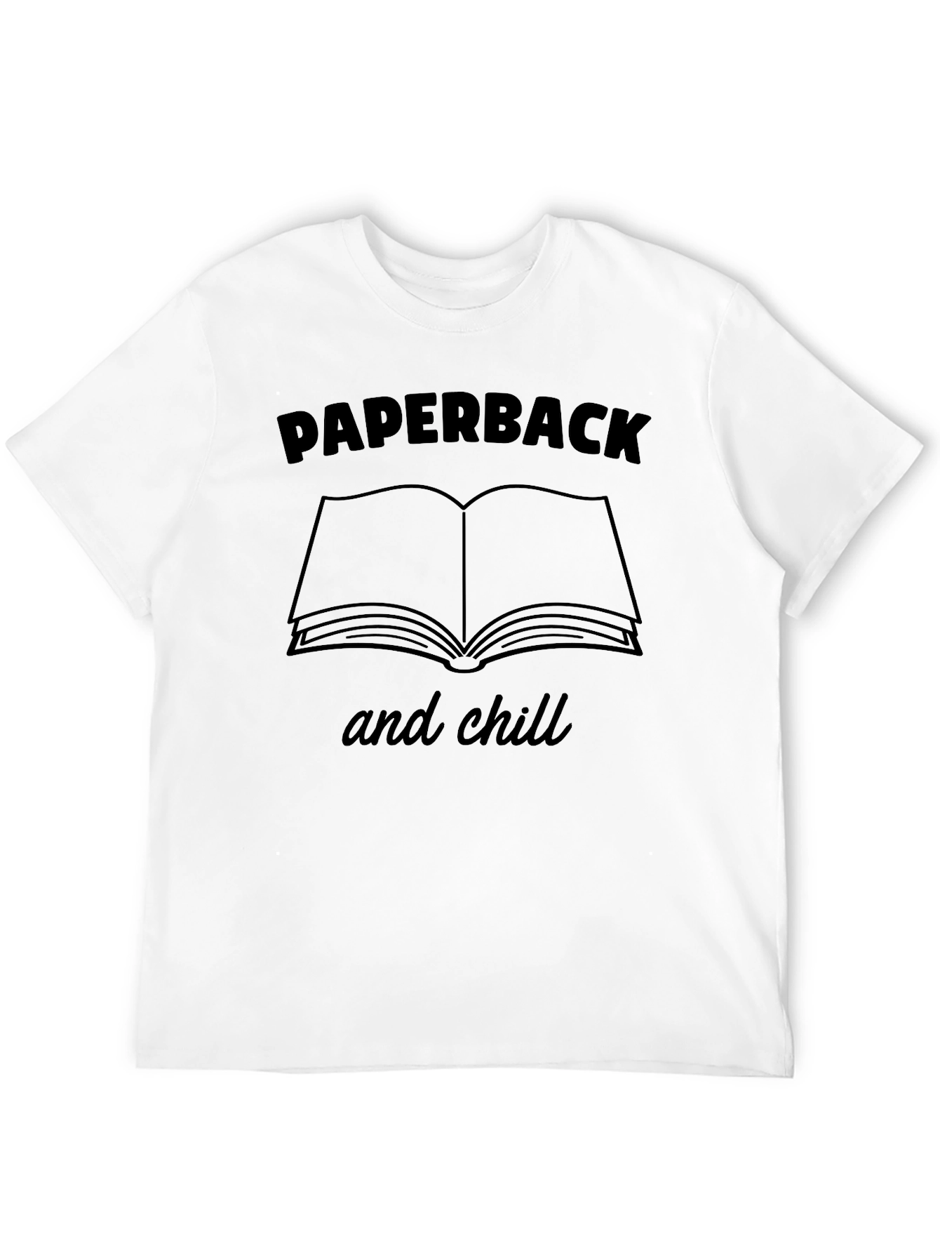 Black Paperback and Chill Graphic Tee view 12