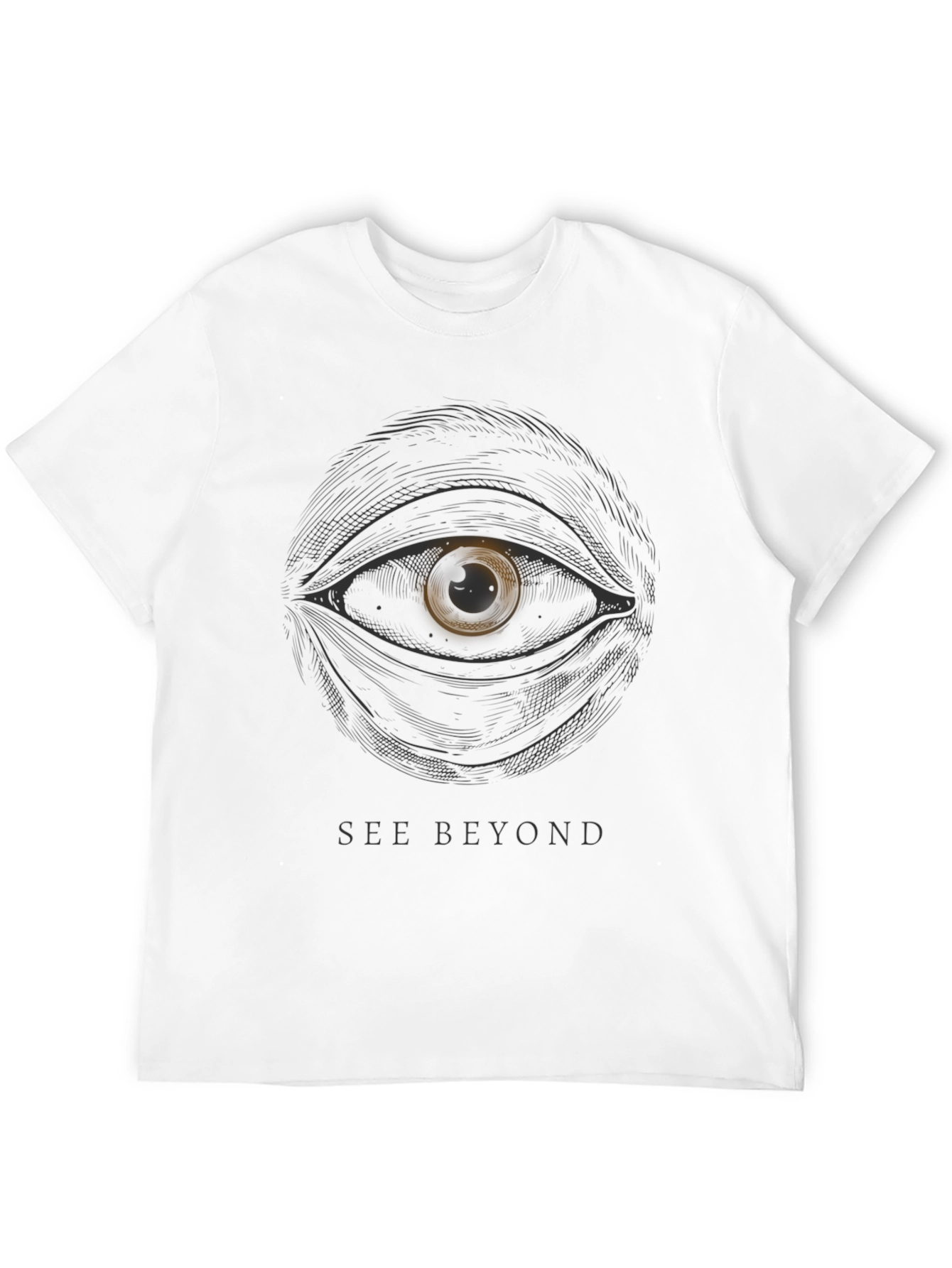 Black See Beyond Eye Graphic T-Shirt - Black view 12