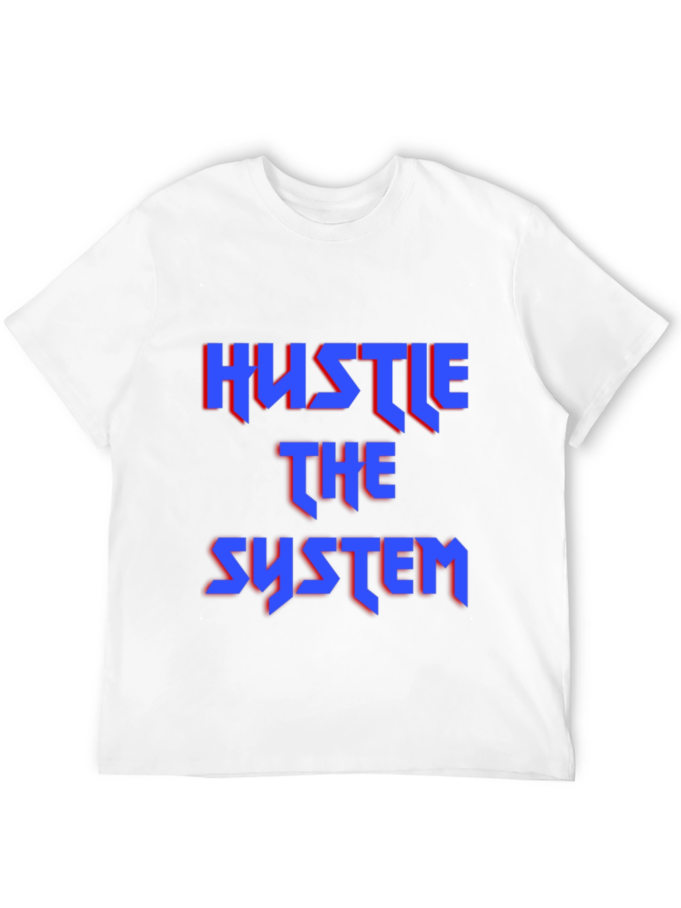 Black Hustle the System Graphic Tee - Bold Statement Shirt view 12