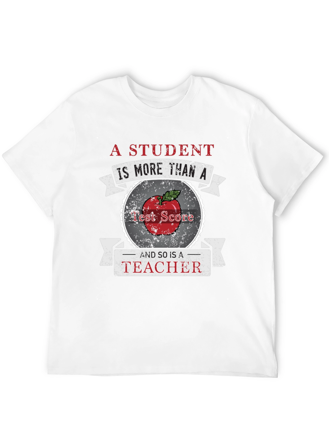Black Teacher Apple Graphic Tee view 12