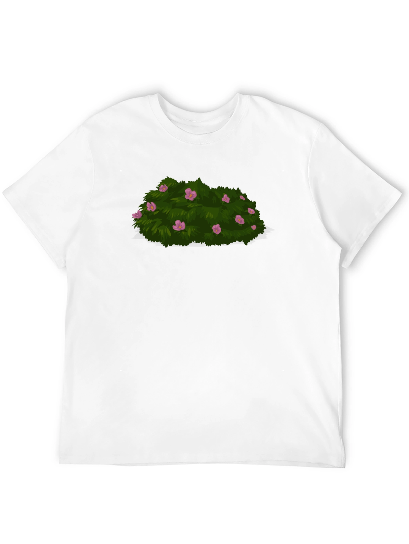 Black Bush With Flowers Graphic Tee - Stylish Casual Wear view 12